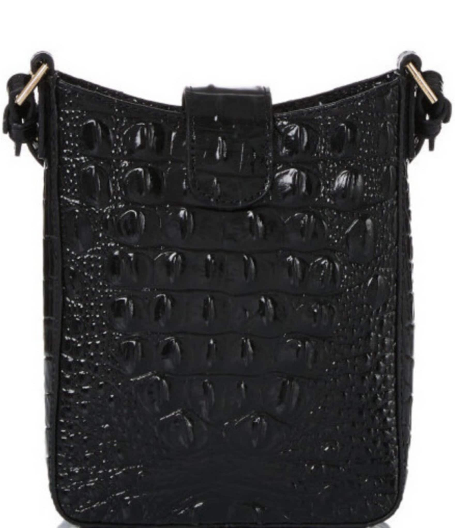 BRAHMIN Melbourne Collection Marley Crocodile-Embossed Crossbody Bag