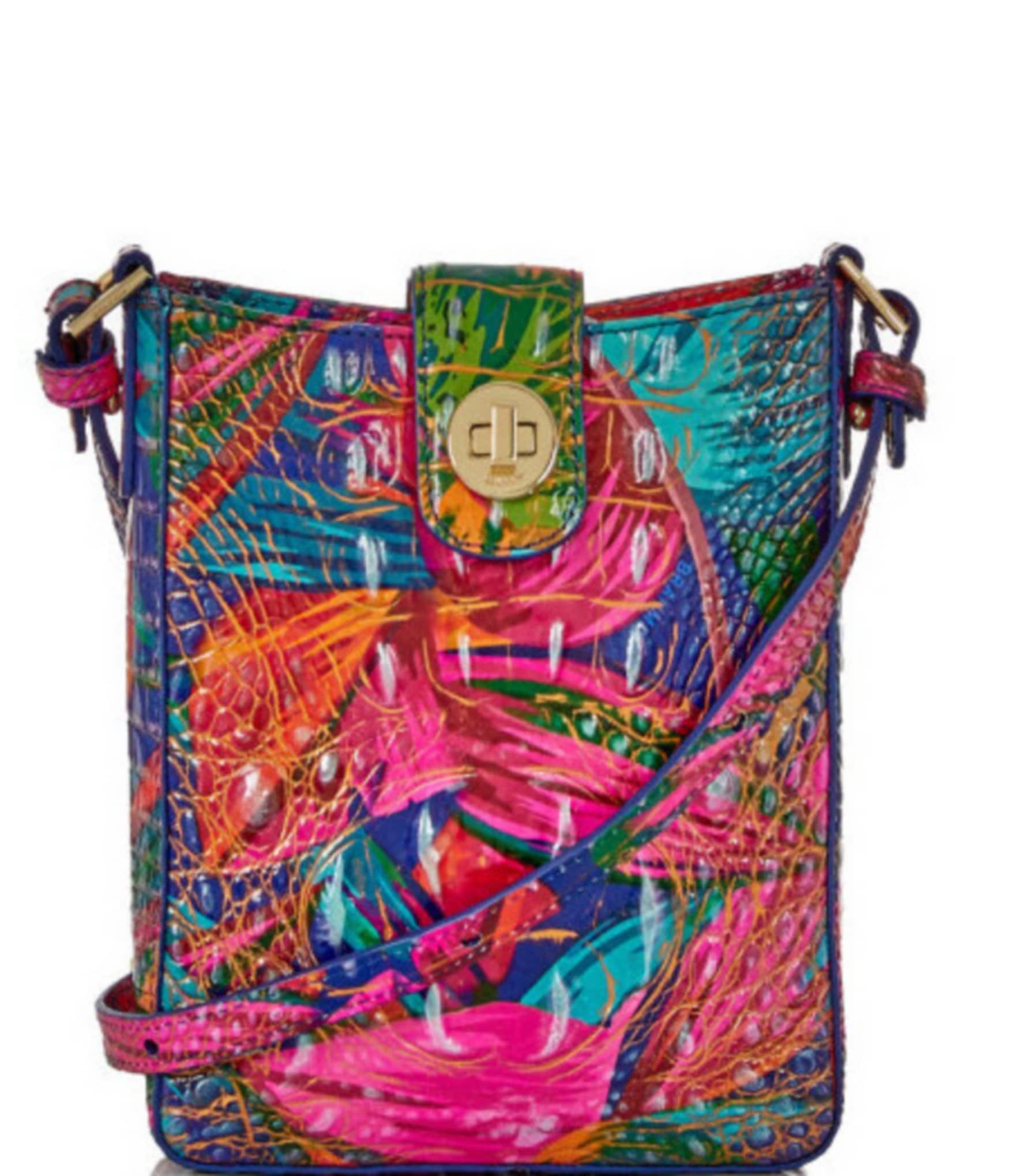 BRAHMIN Melbourne Collection Lorelei Deep Azure Shoulder Bag