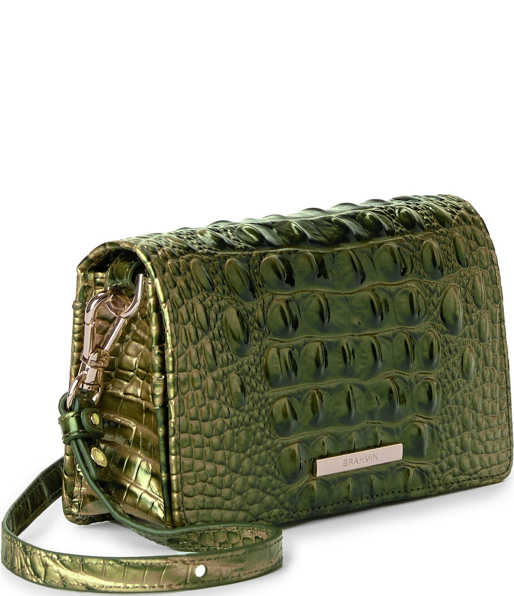 BRAHMIN Melbourne Collection Matcha Green Minuette Crossbody Bag