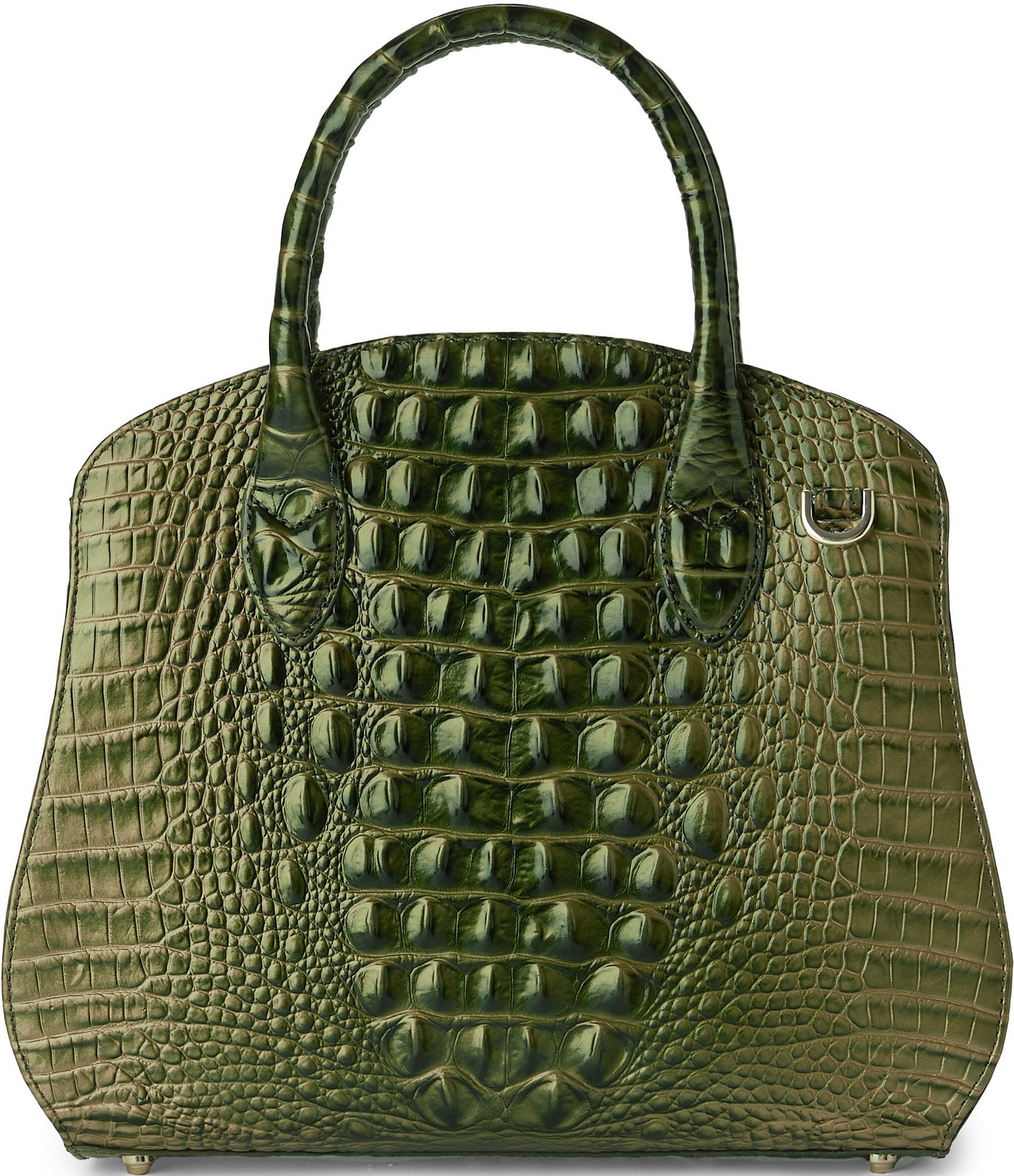 BRAHMIN Melbourne Collection Matcha Green Rosetta Satchel Bag