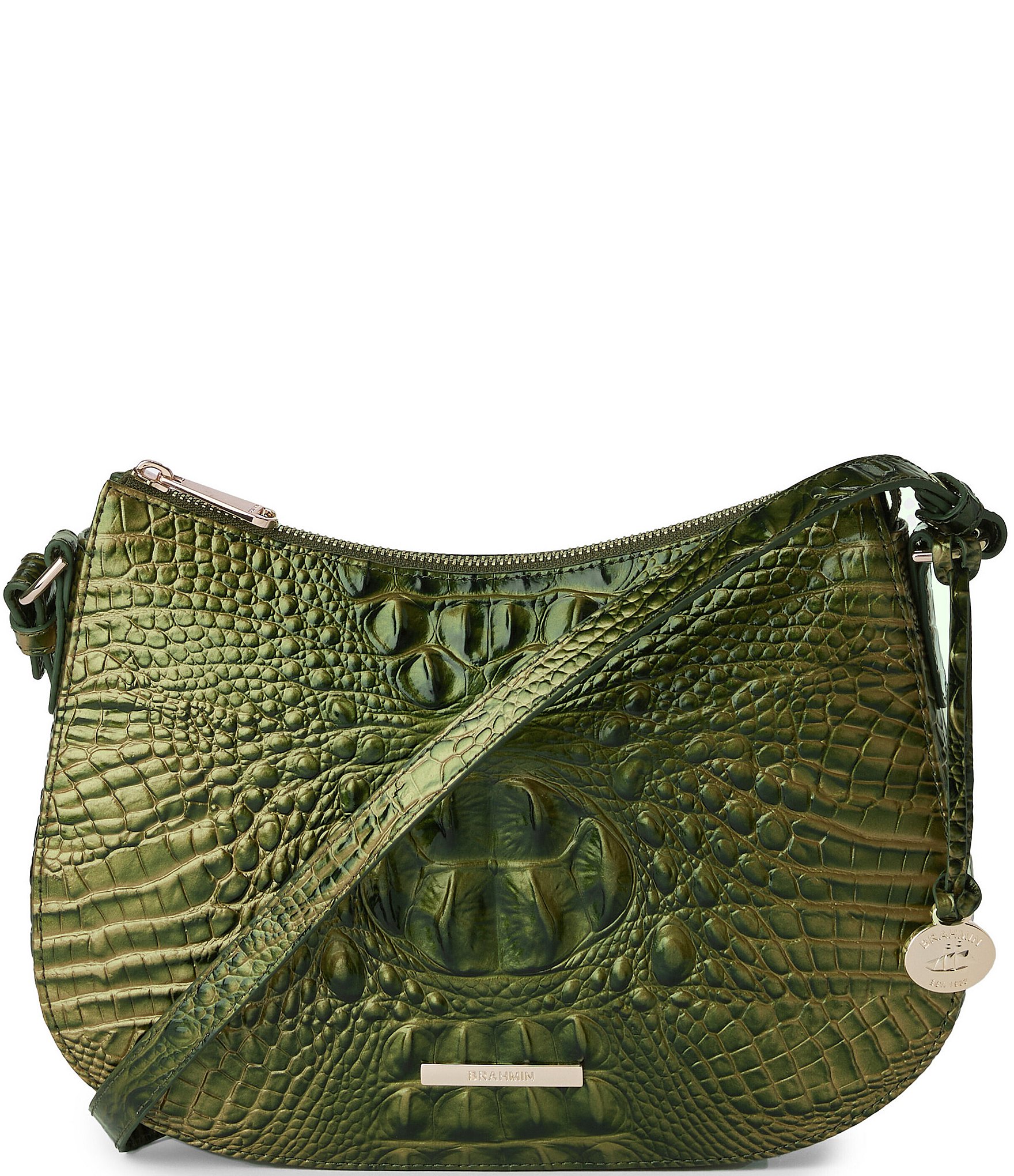 BRAHMIN Melbourne Collection Matcha Green Shayna Crossbody Bag