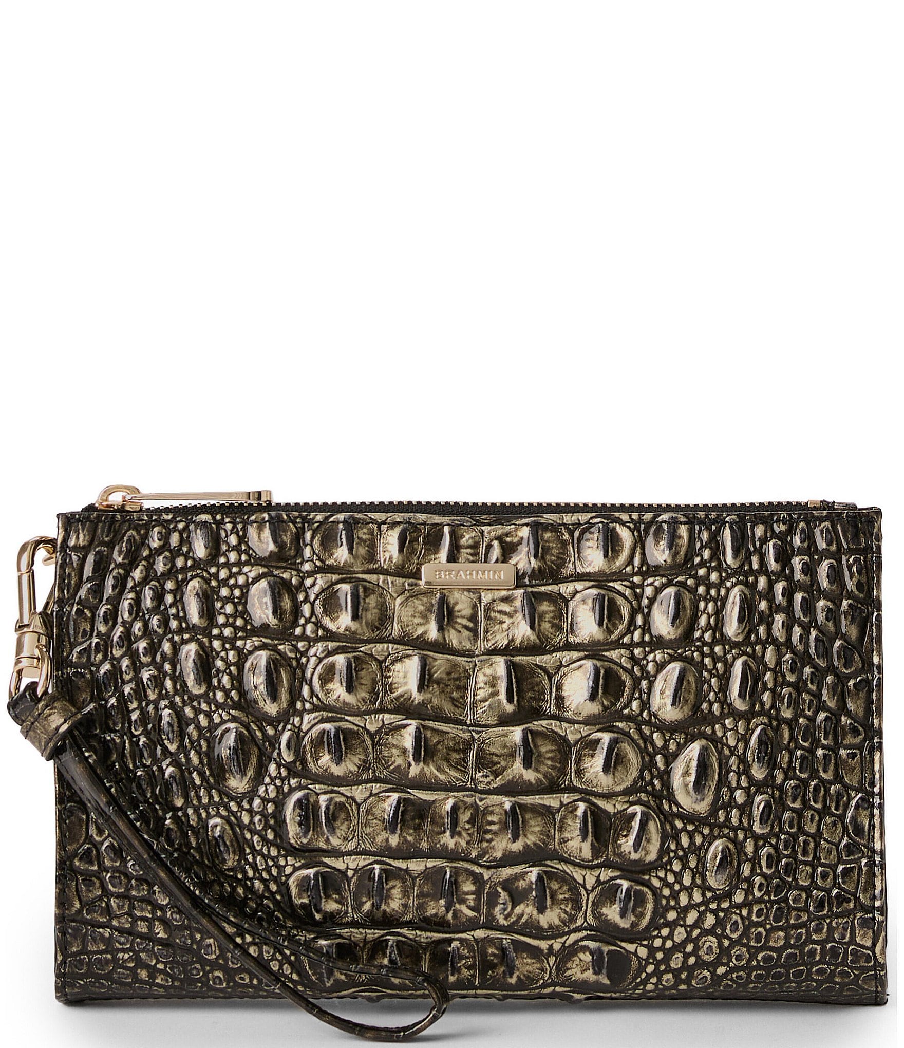 Brahmin Daisy Melbourne Wristlet Onyx