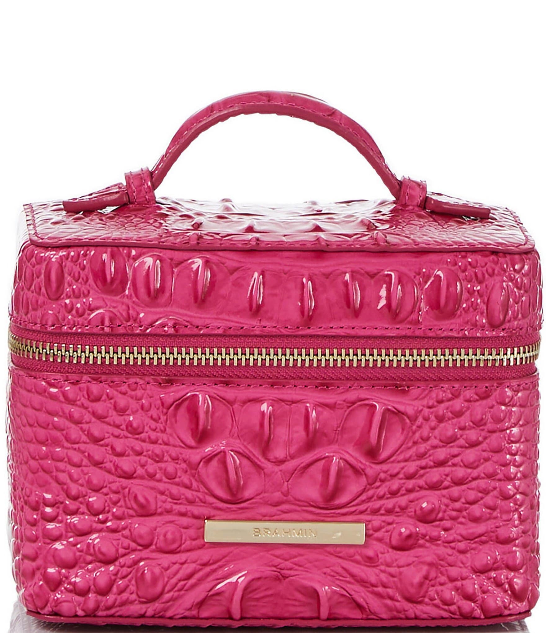 BRAHMIN Melbourne Collection Paradise Pink Small Charmaine Travel