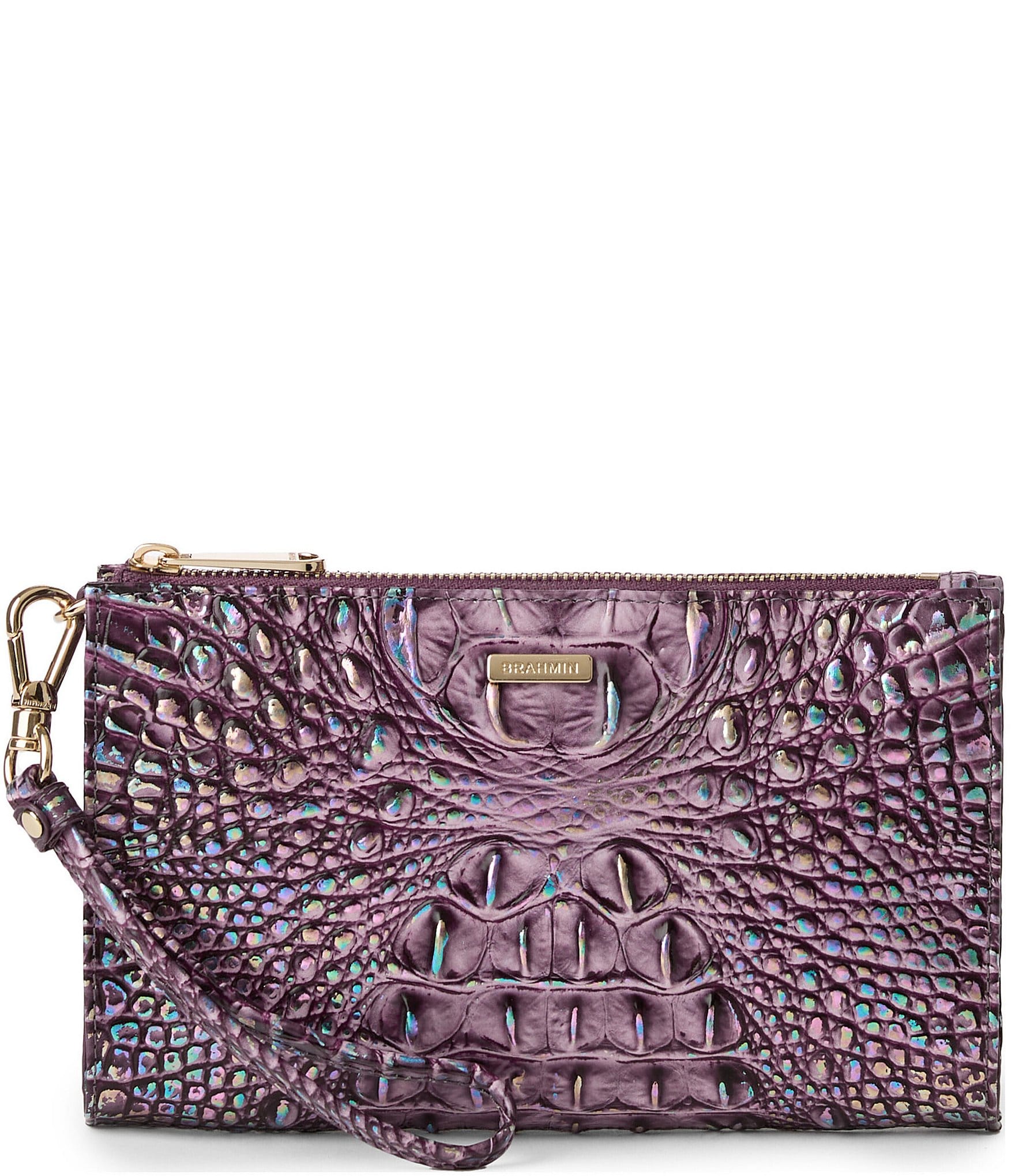 Brahmin Daisy Melbourne Wristlet Passion Purple