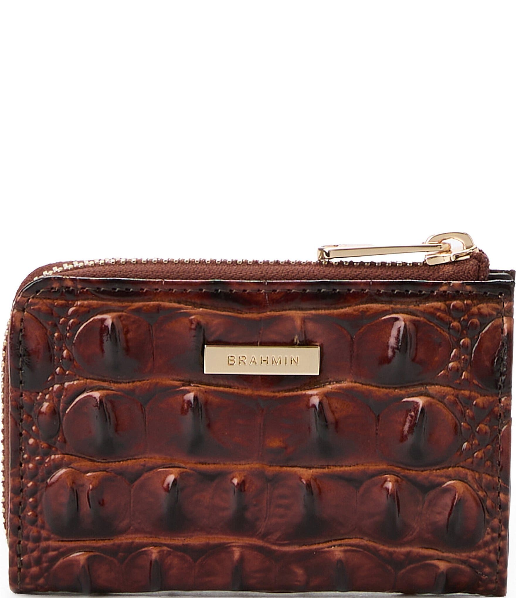 BRAHMIN Melbourne Collection Peca Brown Anita Wallet