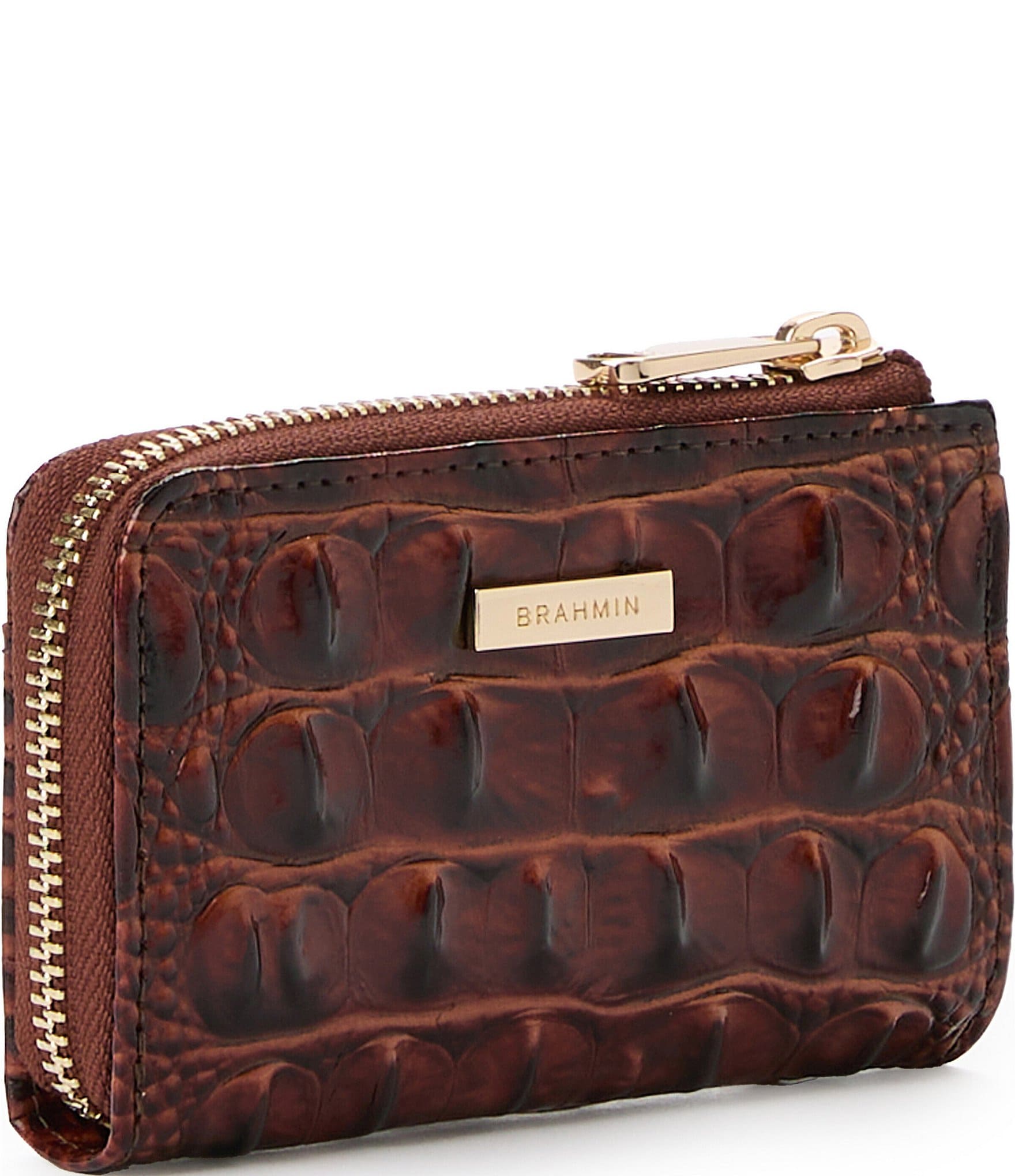 BRAHMIN Melbourne Collection Peca Brown Anita Wallet