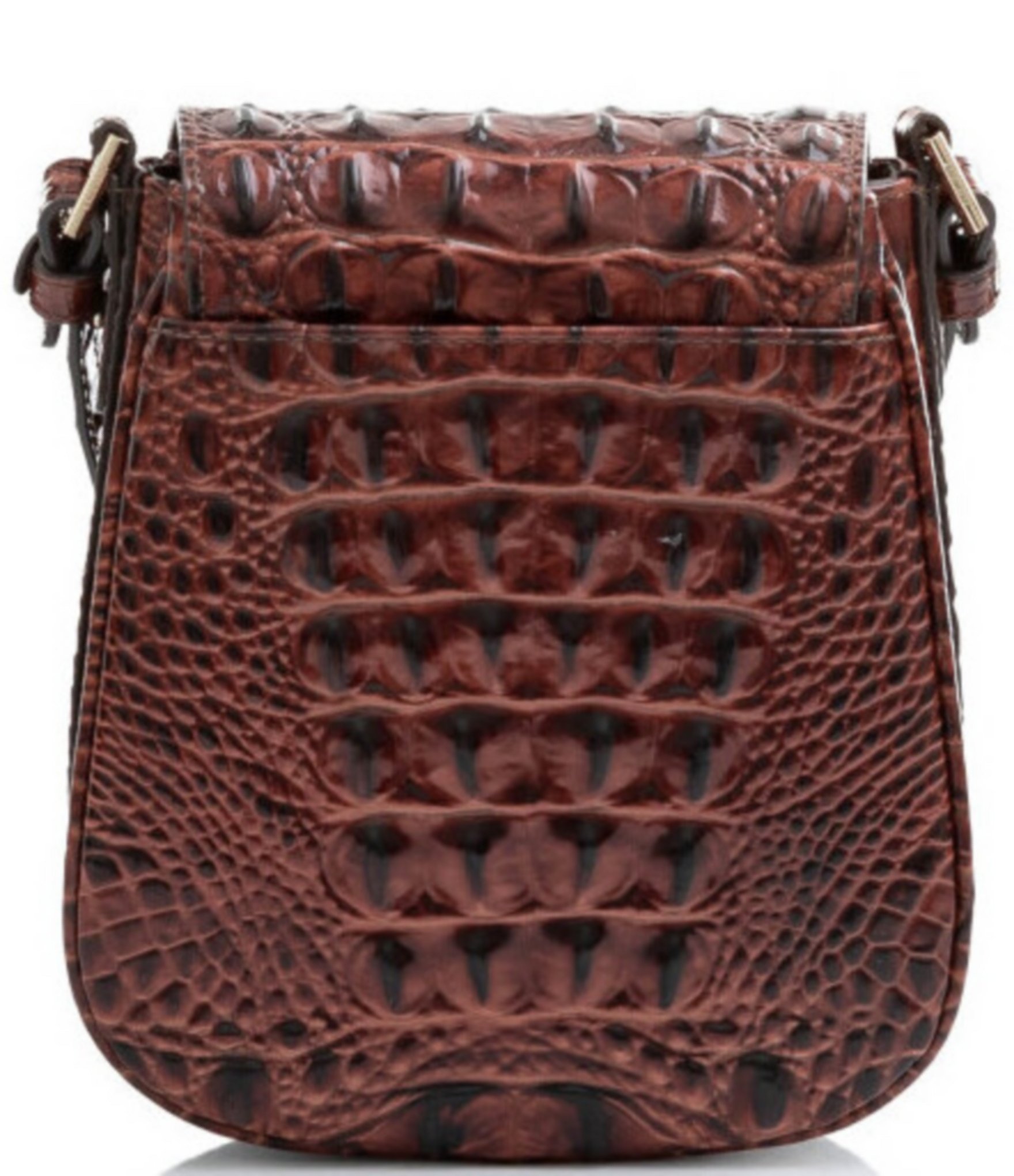 BRAHMIN Melbourne Collection Pecan Everlee Crossbody Bag