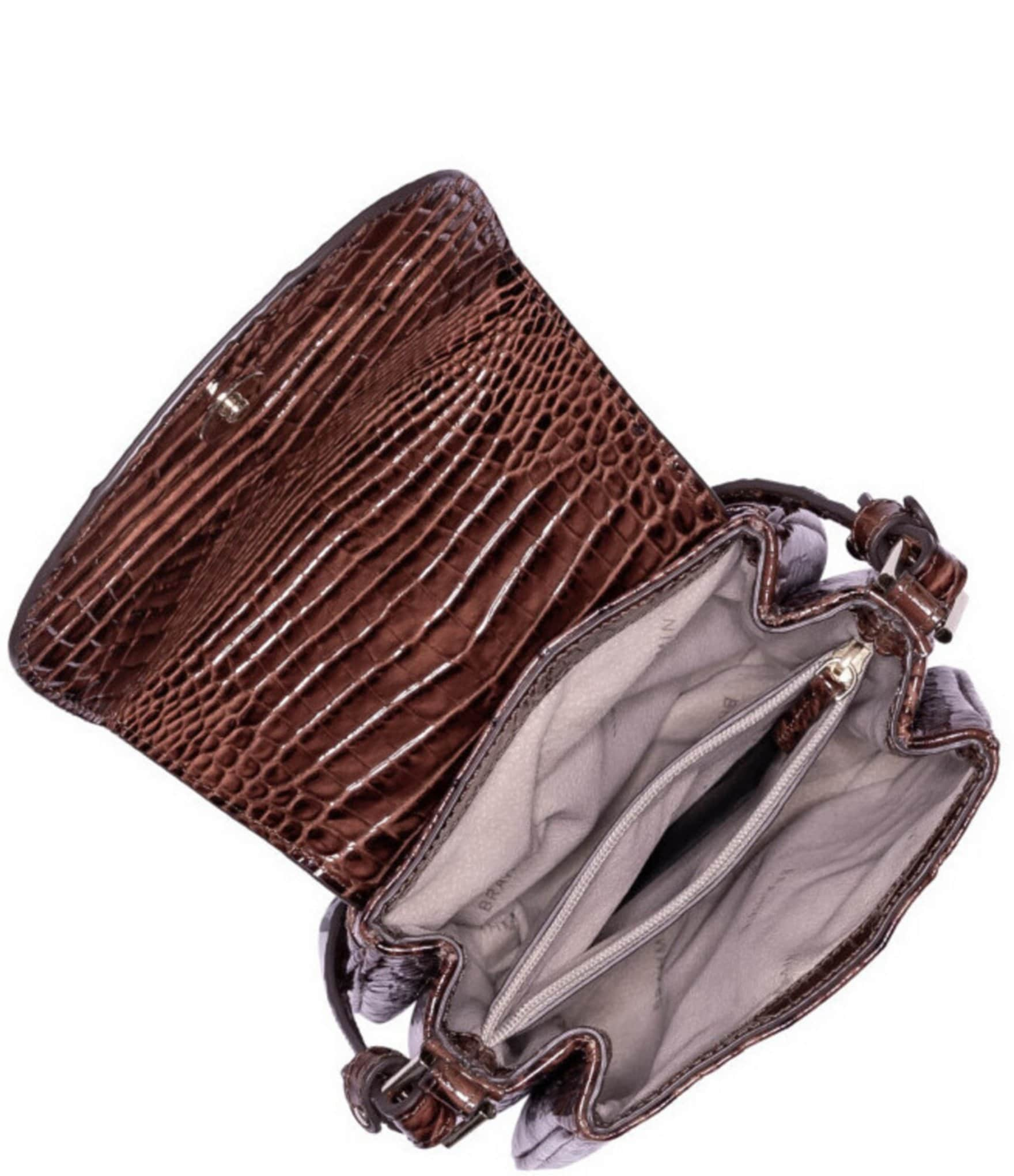 BRAHMIN Melbourne Collection Pecan Everlee Crossbody Bag