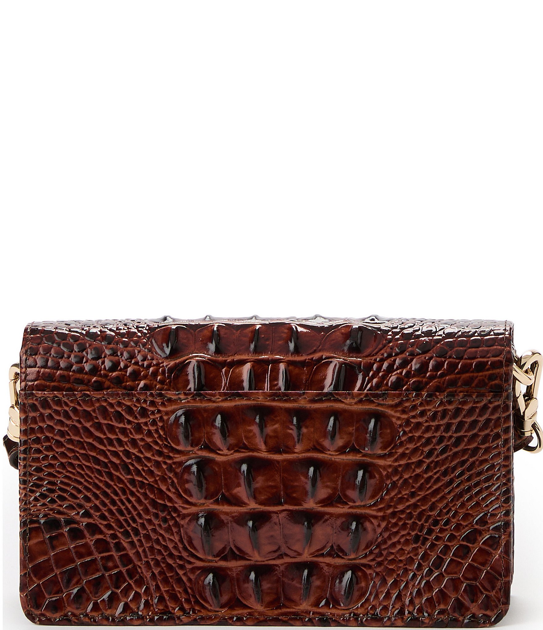 BRAHMIN Melbourne Collection Pecan Minuette Crossbody Bag