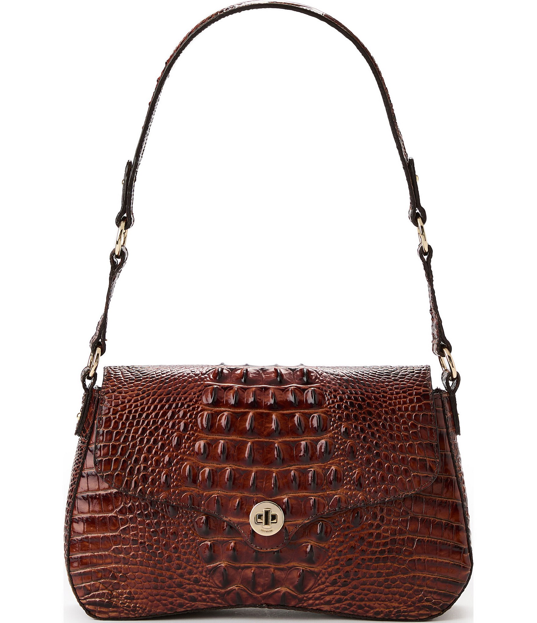 BRAHMIN Melbourne Collection Pecan Nerida Shoulder Bag