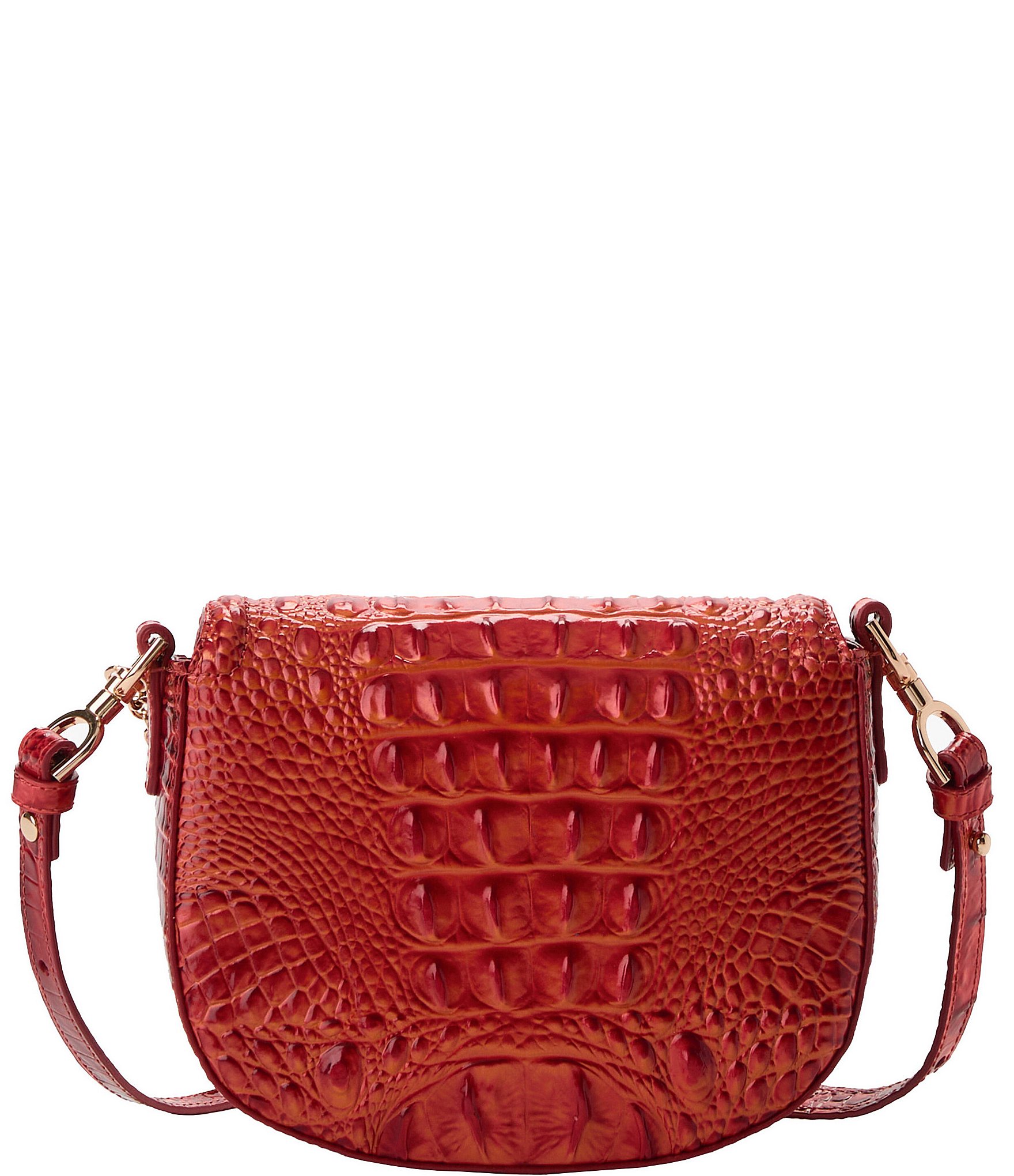 BRAHMIN Melbourne Collection Radiant Red Briar Crossbody Bag