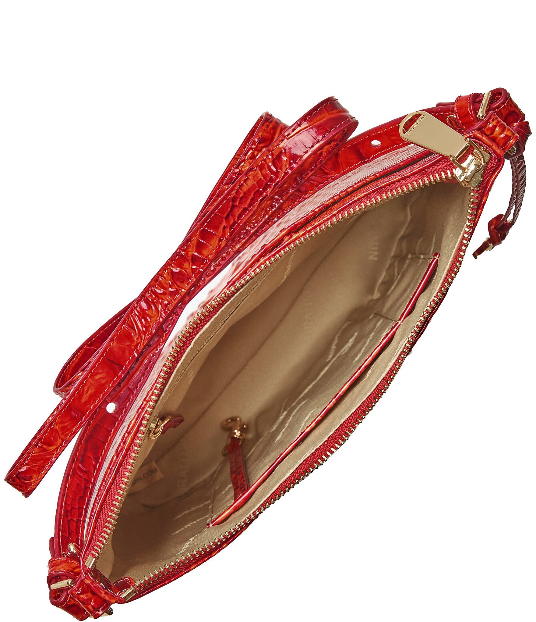 BRAHMIN Melbourne Collection Radiant Red Katie Crossbody Bag