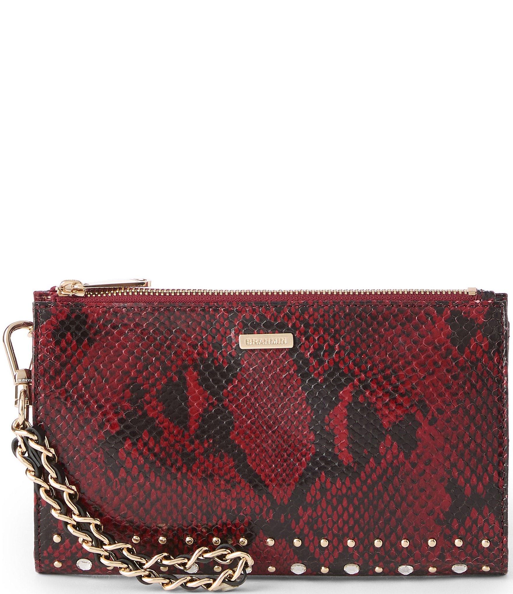 Brahmin CRIMSON MEL. deals Daisy Wristlet