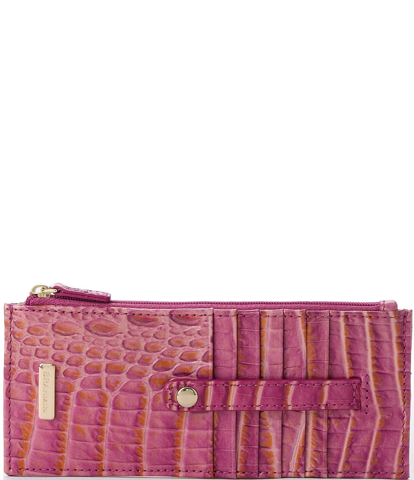 BRAHMIN Melbourne Collection Rouge Blush Credit Card Wallet