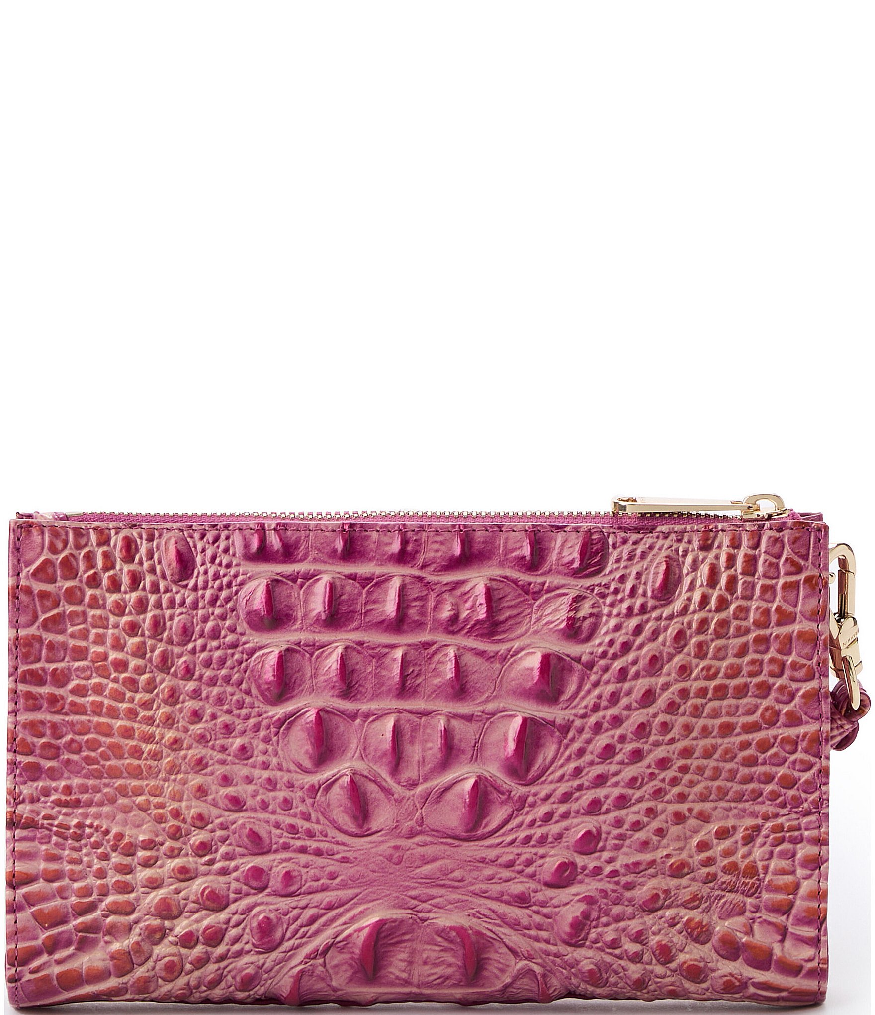 BRAHMIN Melbourne Collection Rouge Blush Daisy Wristlet