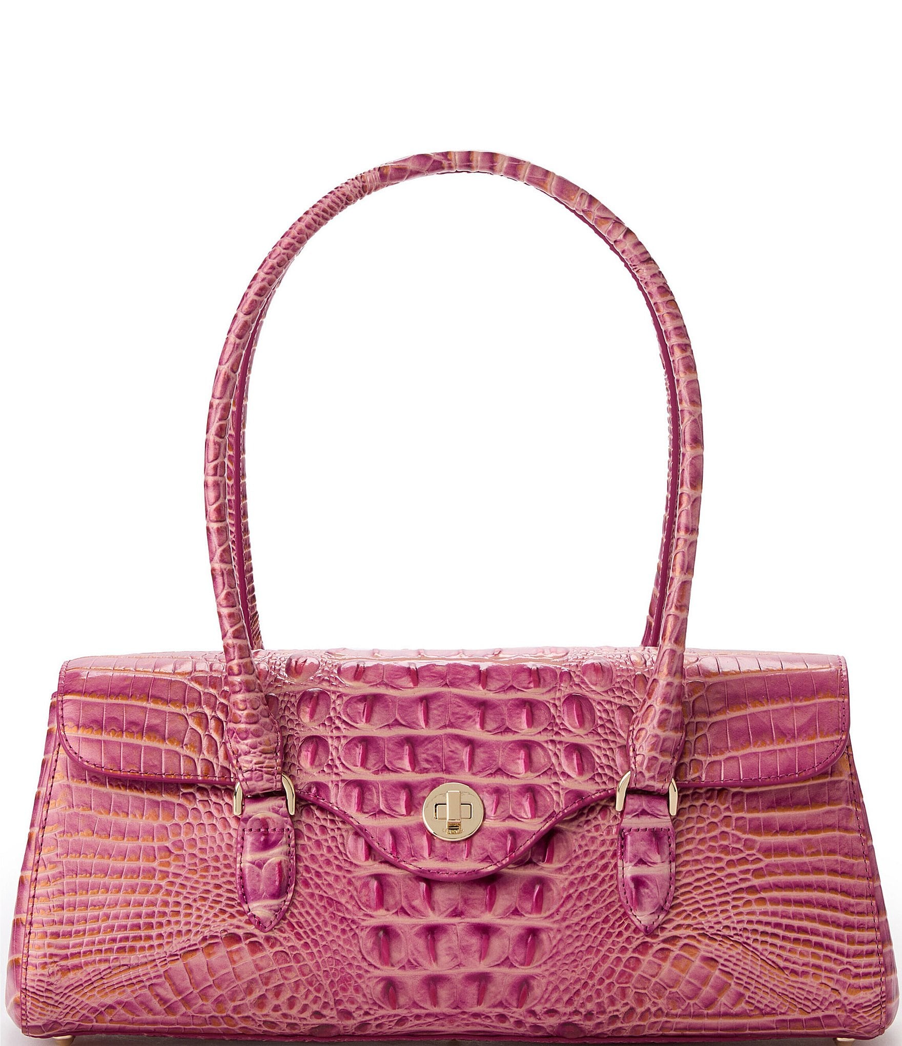 BRAHMIN Melbourne Collection Rouge Blush Dayan Satchel Bag