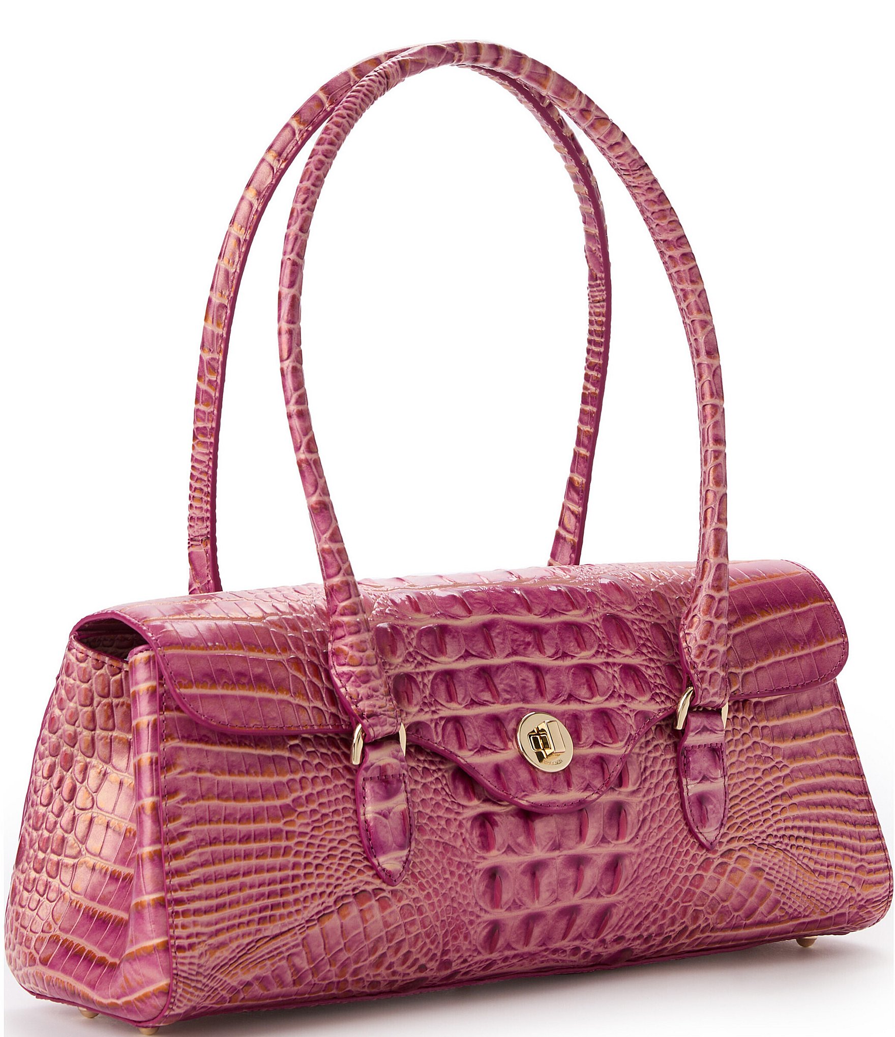 BRAHMIN Melbourne Collection Rouge Blush Dayan Satchel Bag