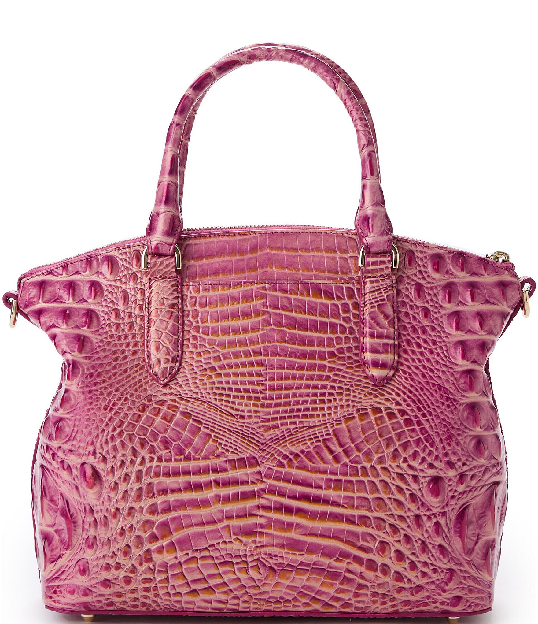 BRAHMIN Melbourne Collection Rouge Blush Duxbury Satchel Bag