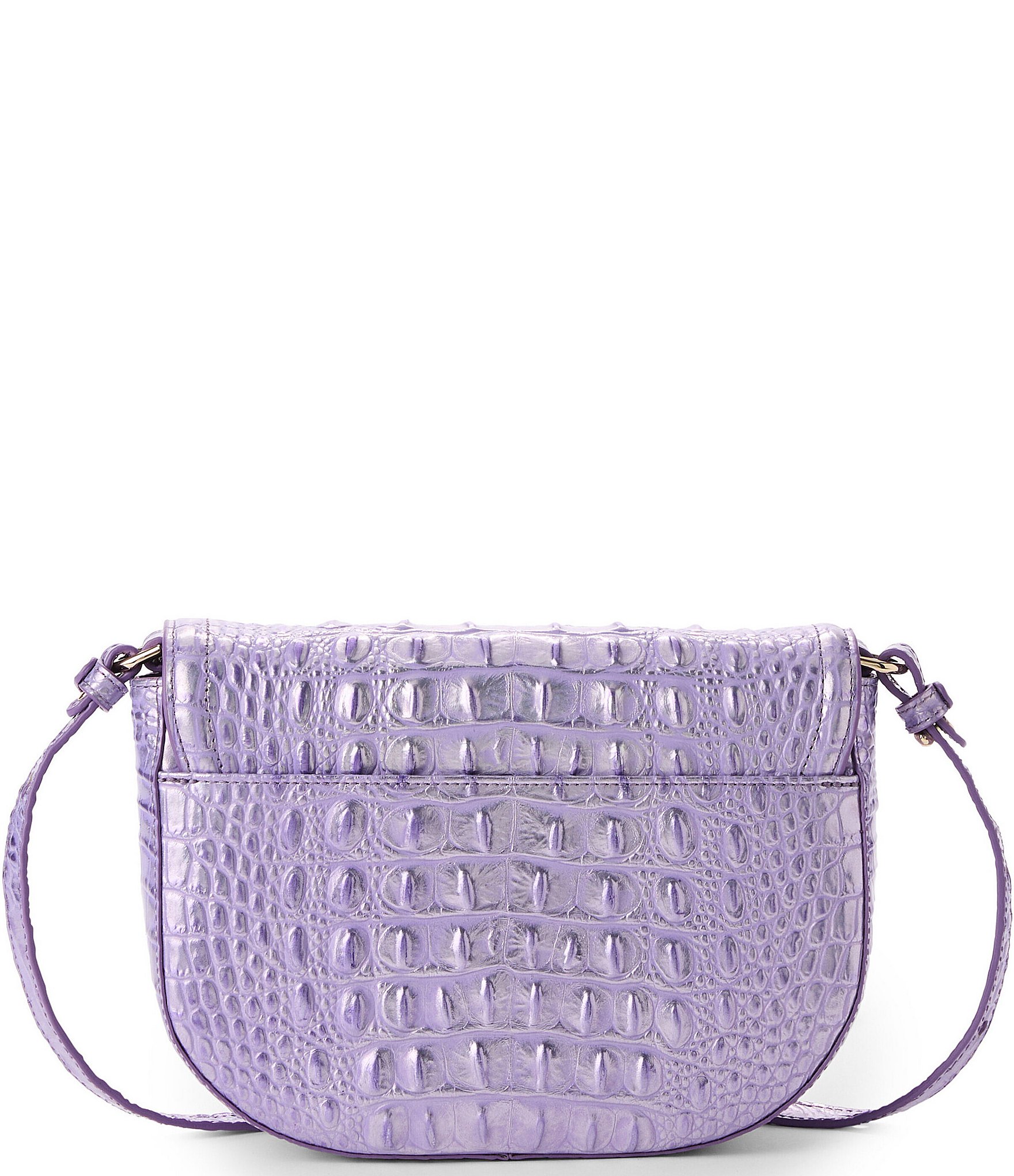 BRAHMIN Melbourne Collection Sheer Lavender Portia Crossbody Bag