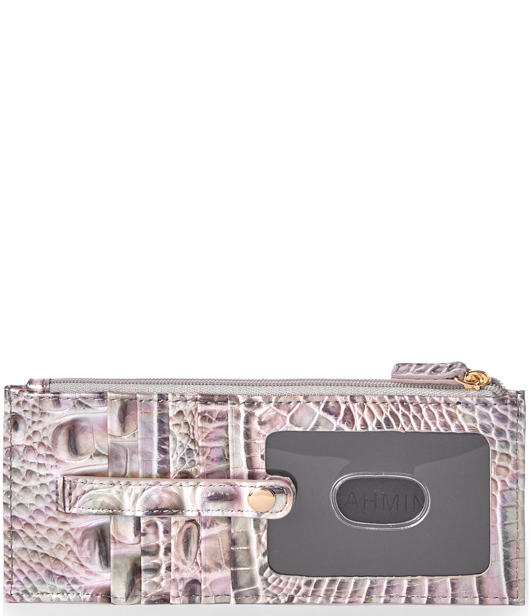 BRAHMIN Melbourne Collection Silk Mist Credit Card Wallet