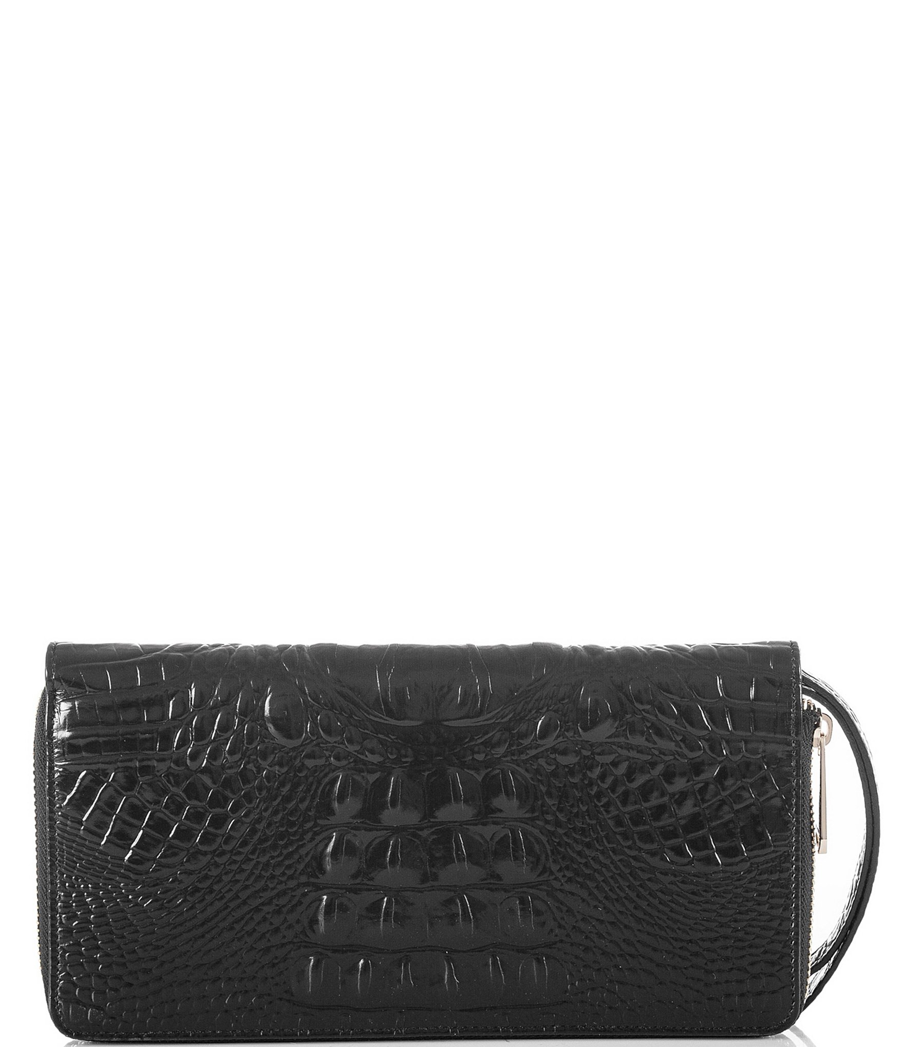 BRAHMIN Melbourne Collection Skyler Crocodile-Embossed Travel Wallet