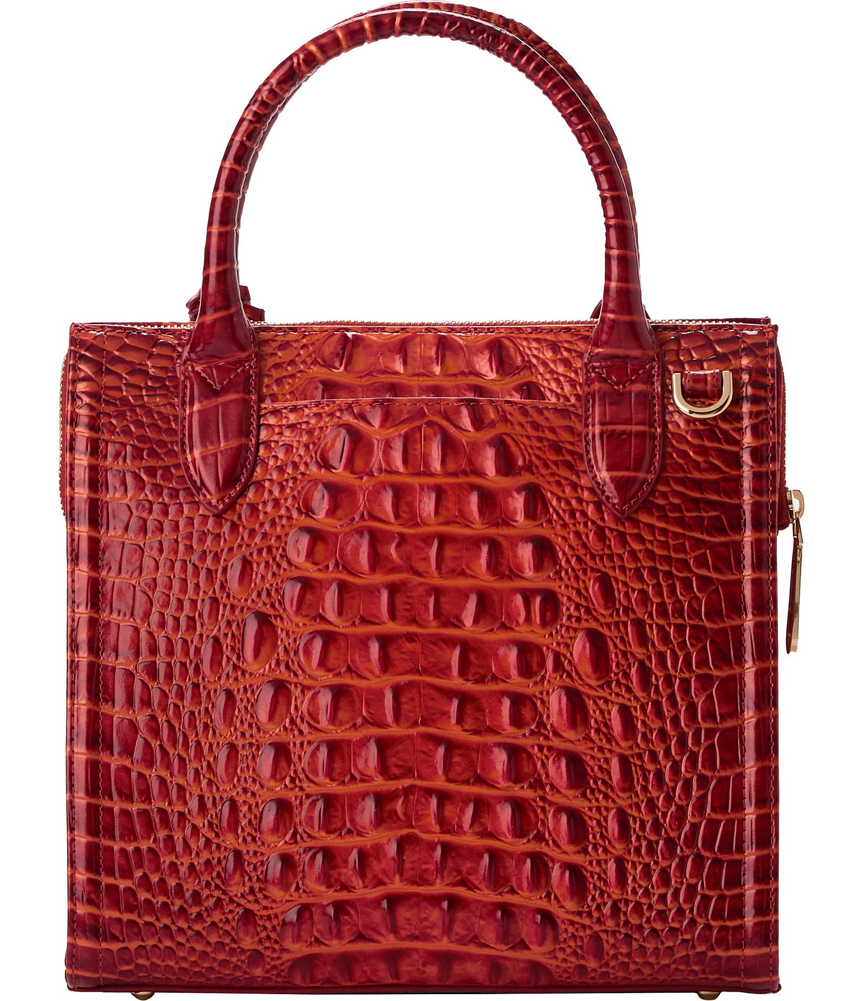 Brahmin Mini Arbo Cascade Majestic Croc top Satchel