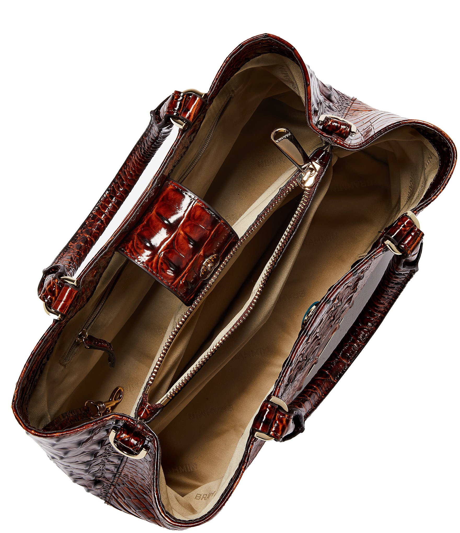 BRAHMIN Melbourne Collection Small Denise Satchel Bag