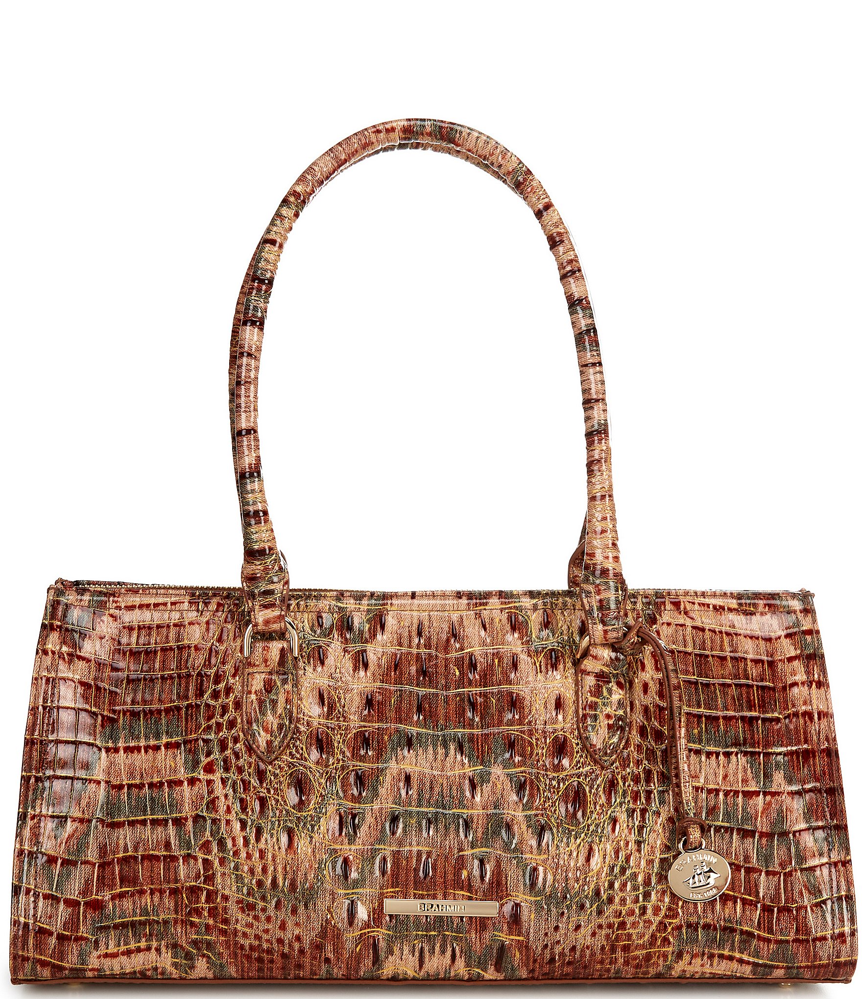 BRAHMIN Melbourne Collection Sophia Earthbound East West Satchel Bag