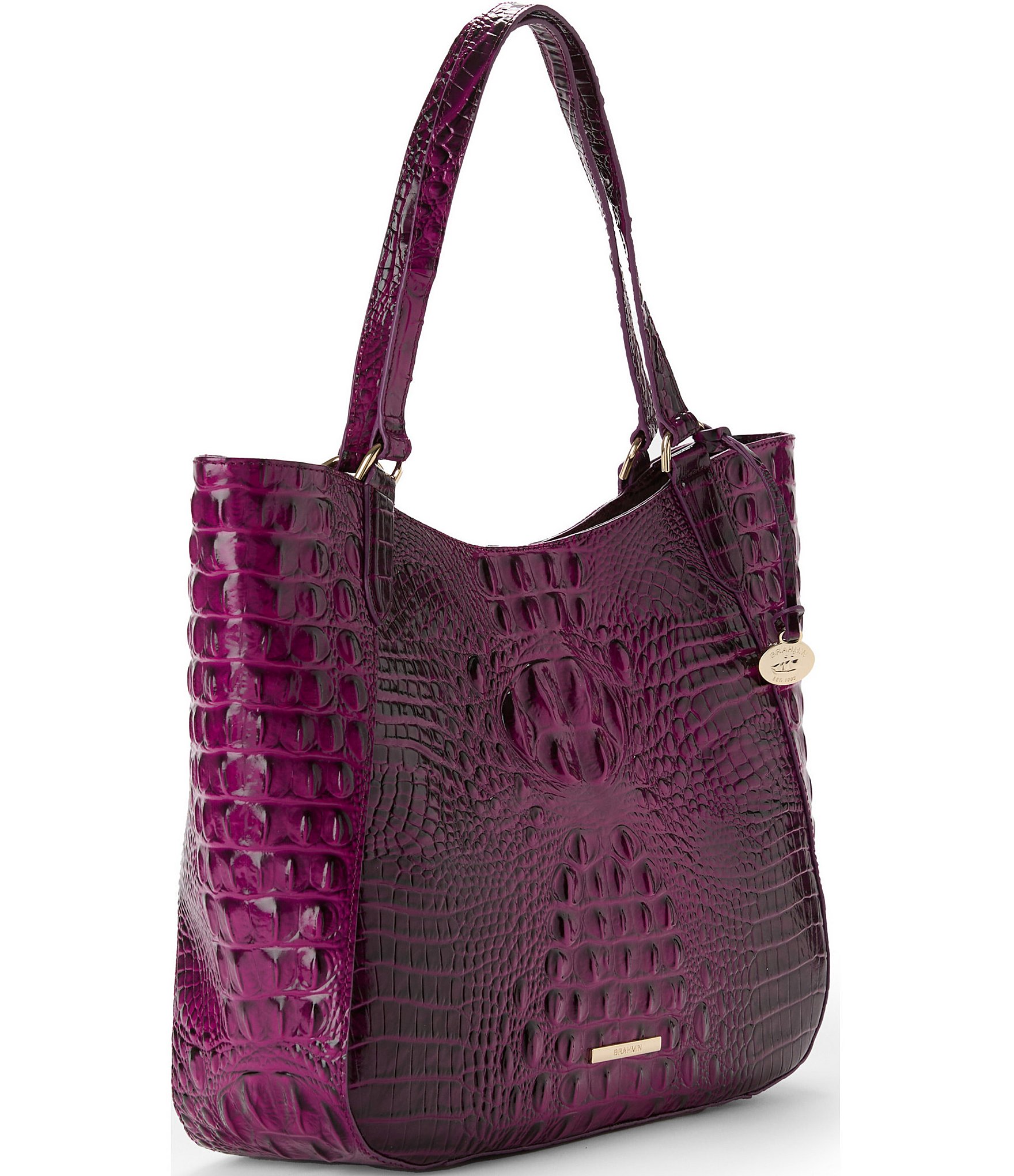 BRAHMIN Melbourne Collection Sugar Plum Aliza Tote Bag