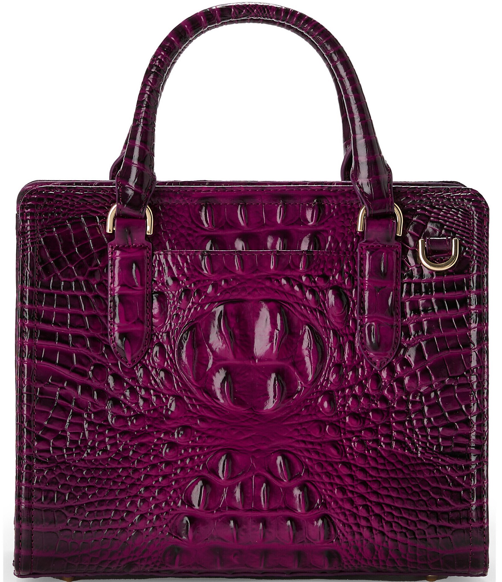 BRAHMIN Melbourne Collection Sugar Plum Cami Satchel Bag