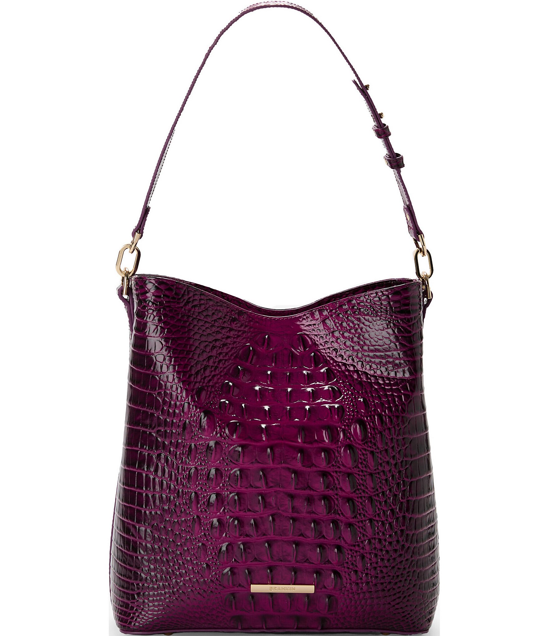 BRAHMIN Melbourne Collection Sugar Plum Celina Bucket Bag