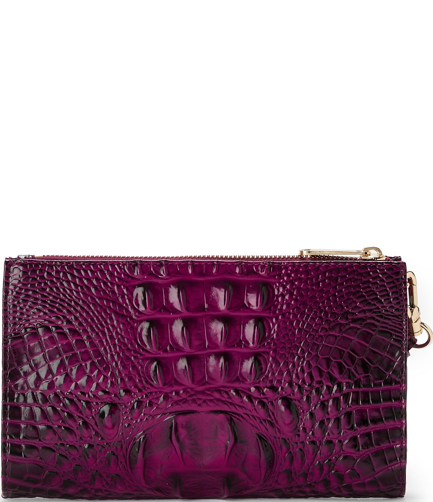 BRAHMIN Melbourne Collection Sugar Plum Daisy Wristlet