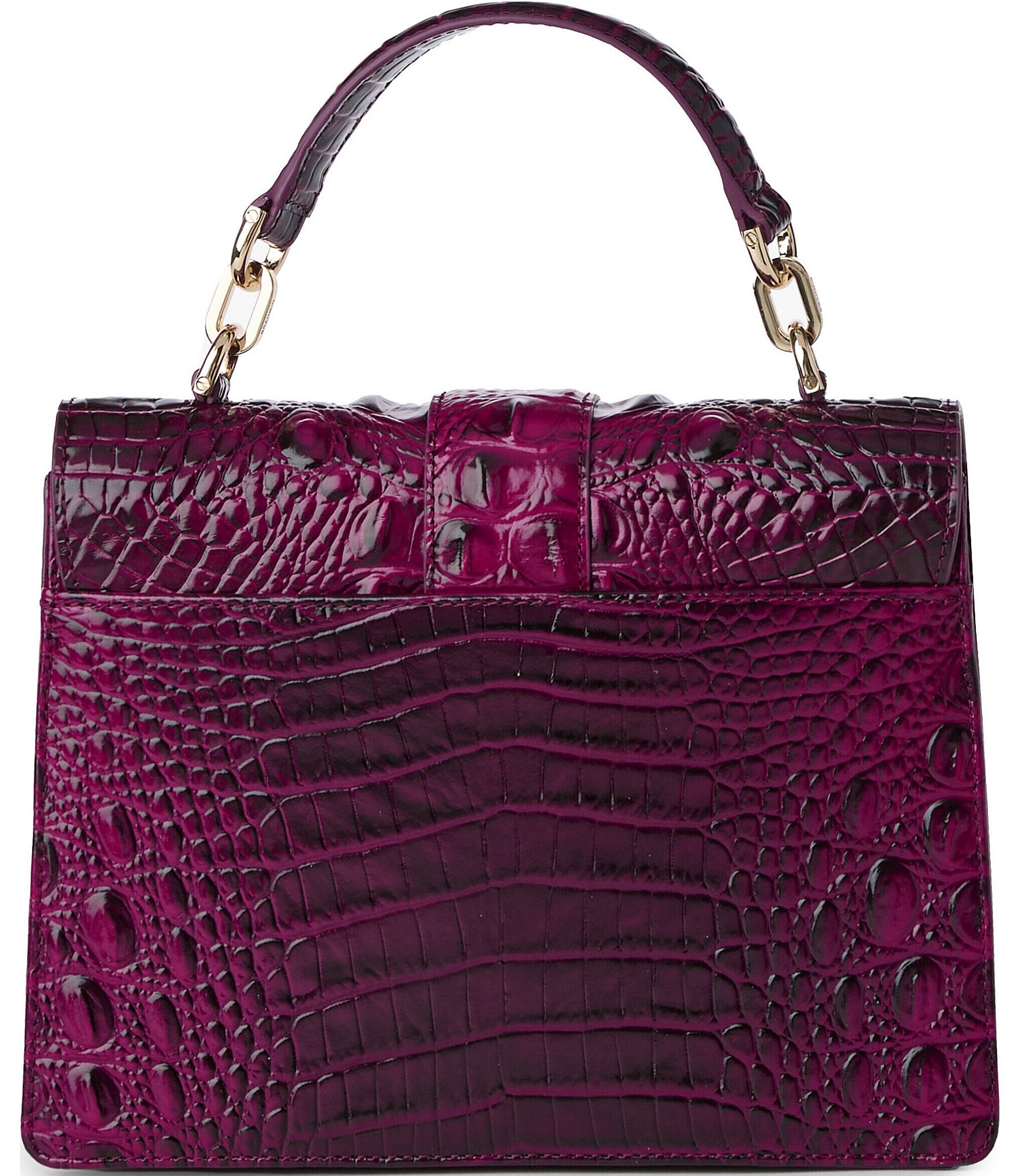 BRAHMIN Melbourne Collection Sugar Plum Hallie Satchel Bag