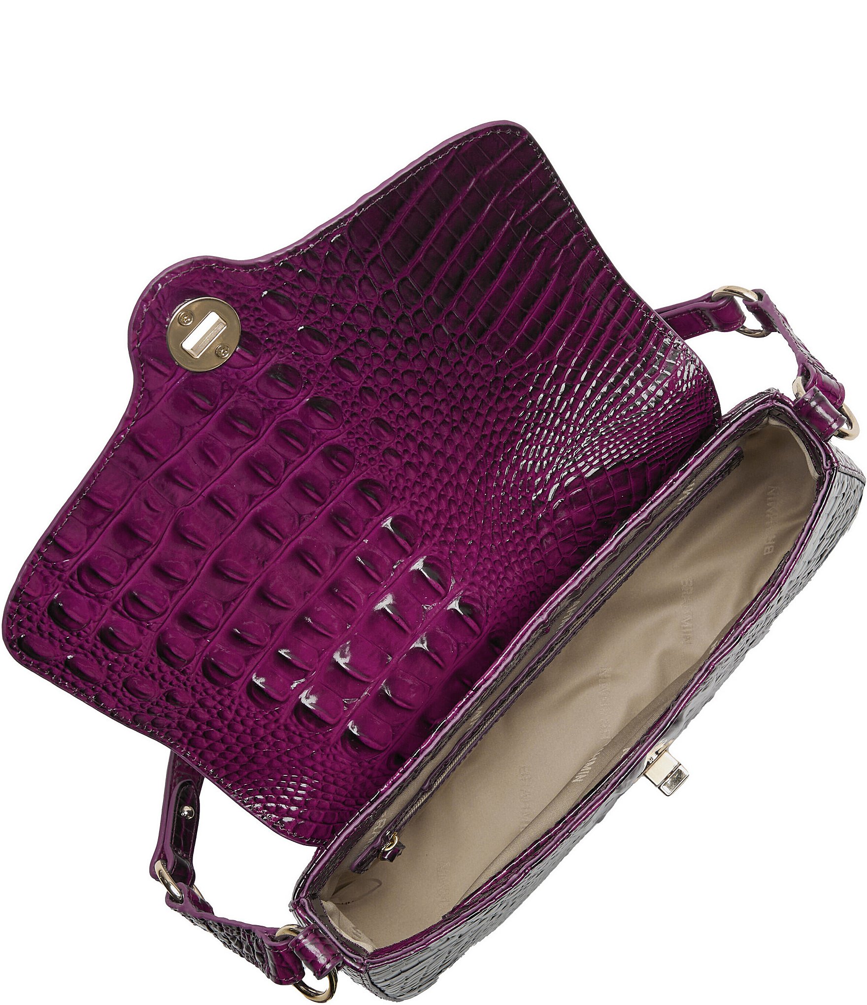 BRAHMIN Melbourne Collection Sugar Plum Nerida Shoulder Bag