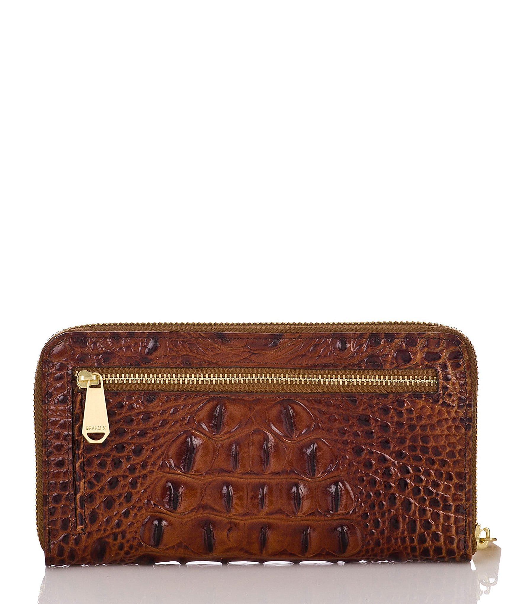 BRAHMIN Melbourne Collection Suri Crocodile-Embossed Wallet