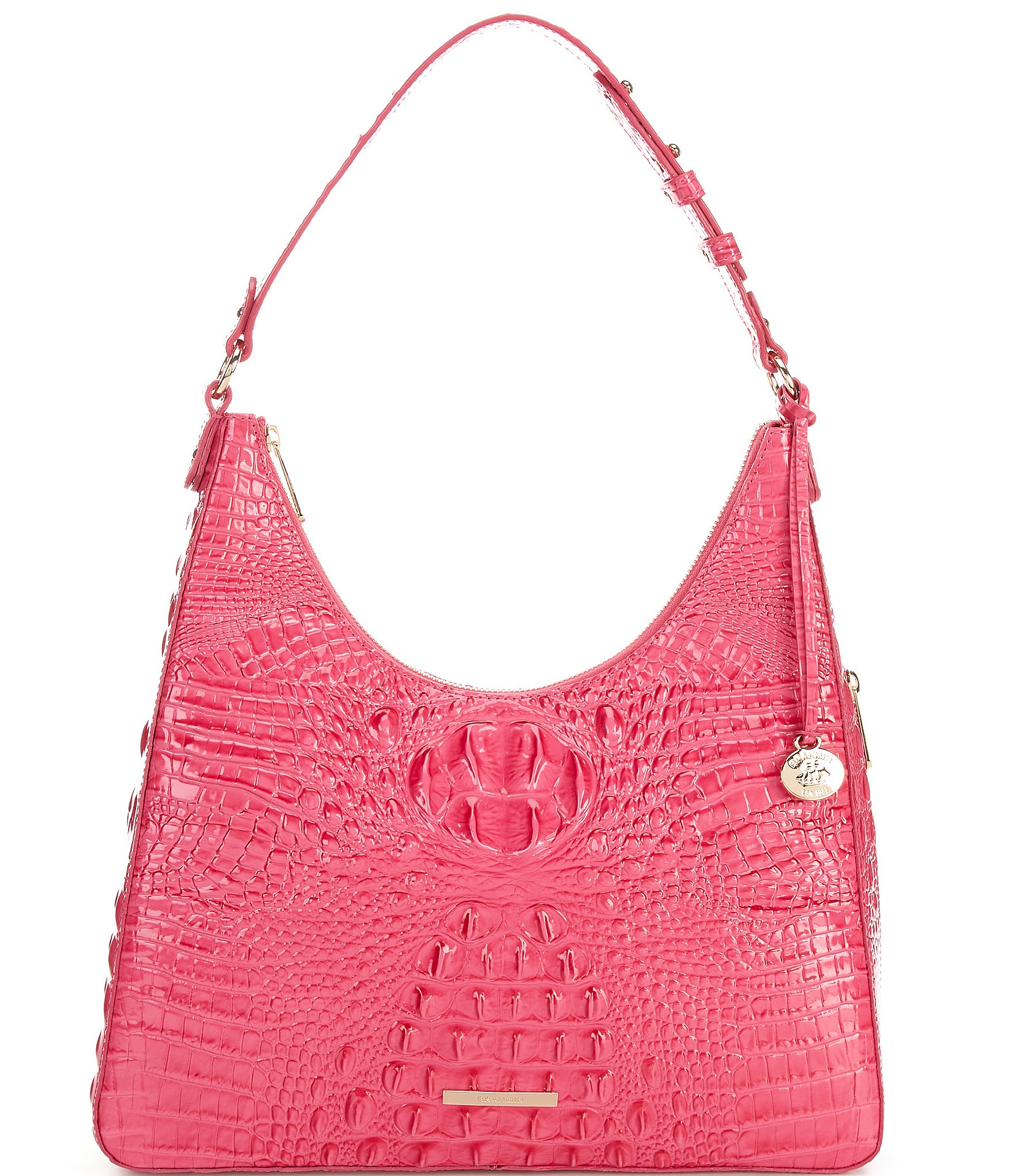 BRAHMIN Melbourne Collection Tabitha Paradise Pink Shoulder Bag | Dillard's