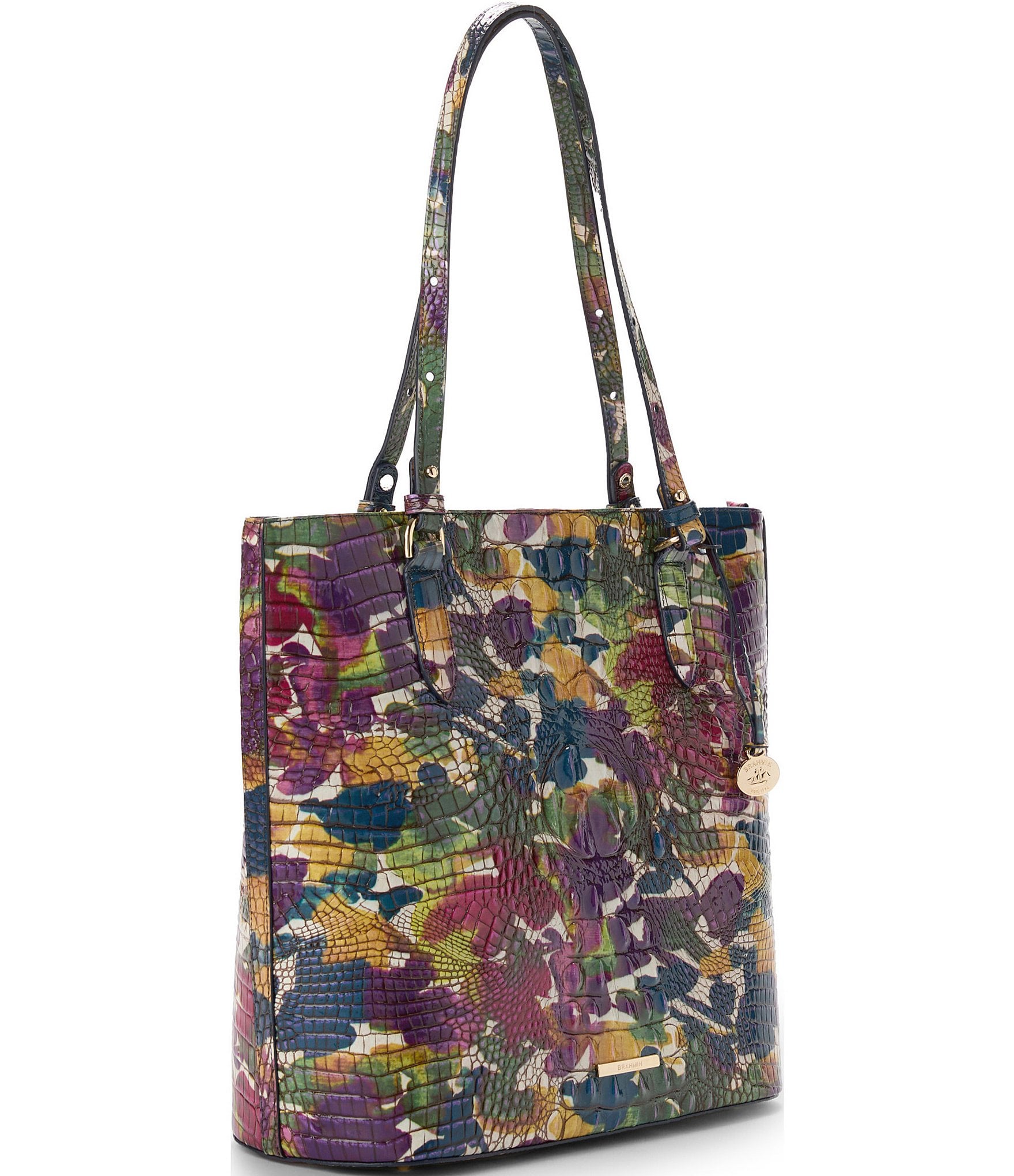 BRAHMIN Melbourne Collection Wildflower Ezra Tote Bag