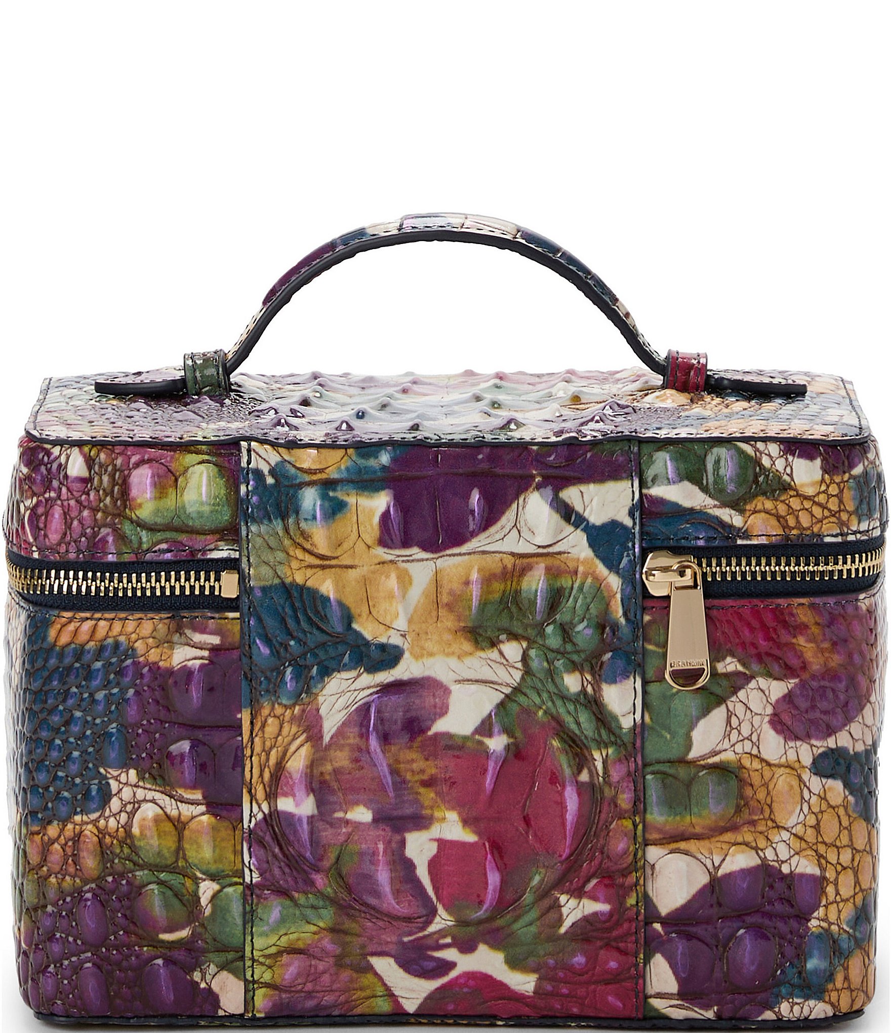 BRAHMIN Melbourne Collection Wildflower Travel Makeup Bag