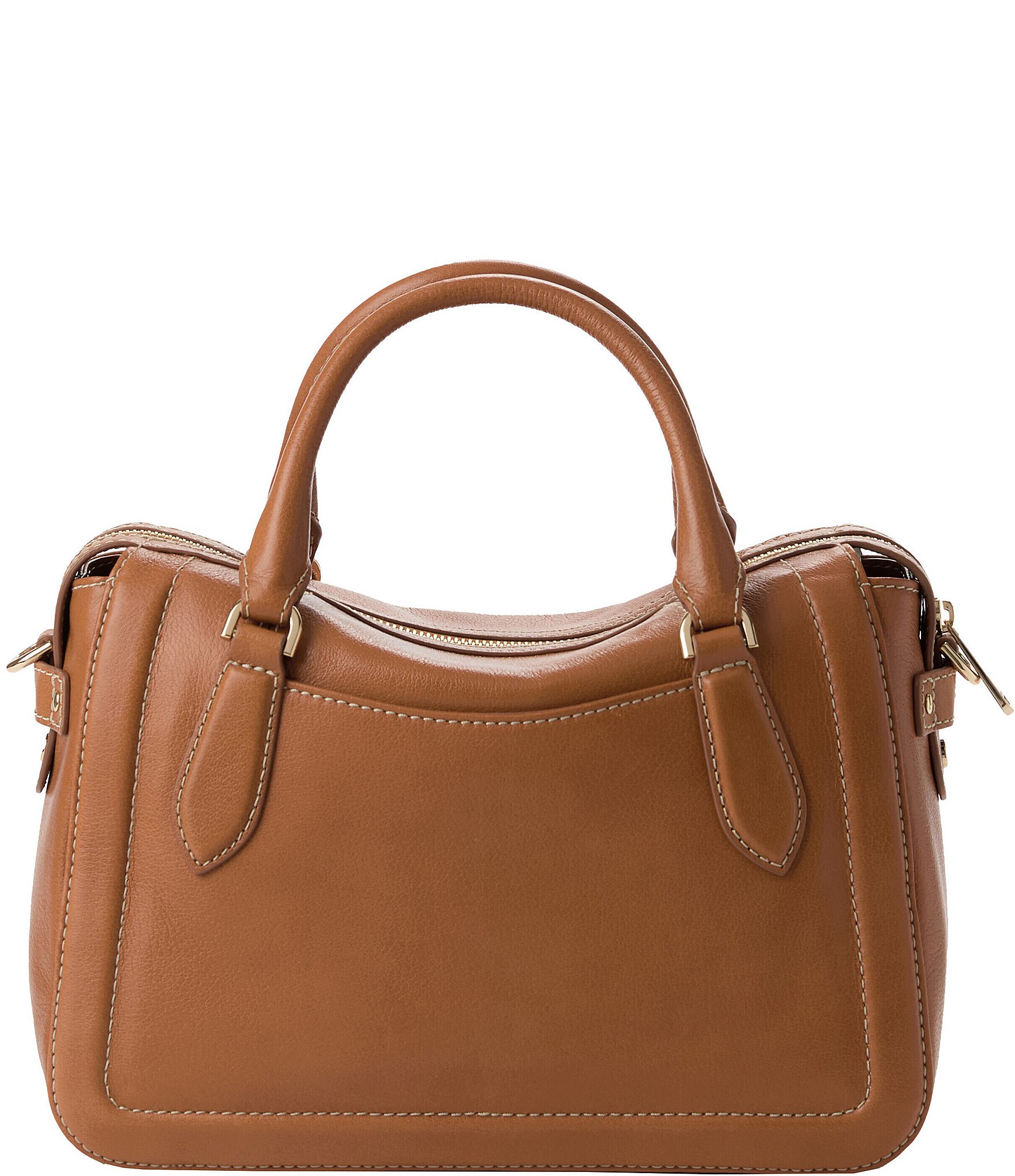 BRAHMIN Micaela Tan Cloverly Satchel Bag