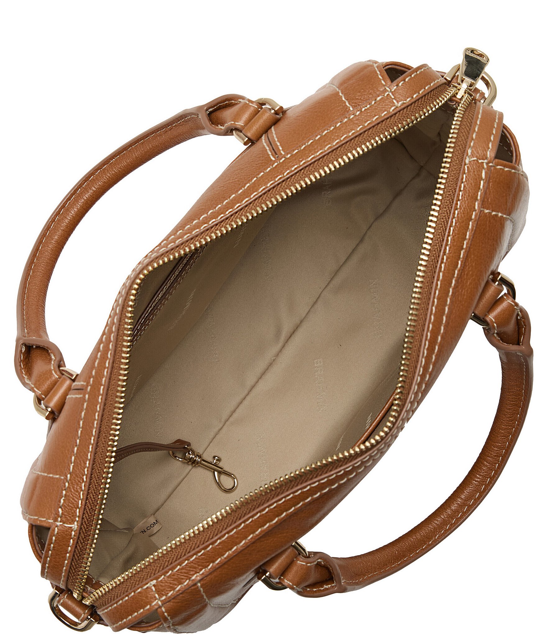 BRAHMIN Micaela Tan Cloverly Satchel Bag