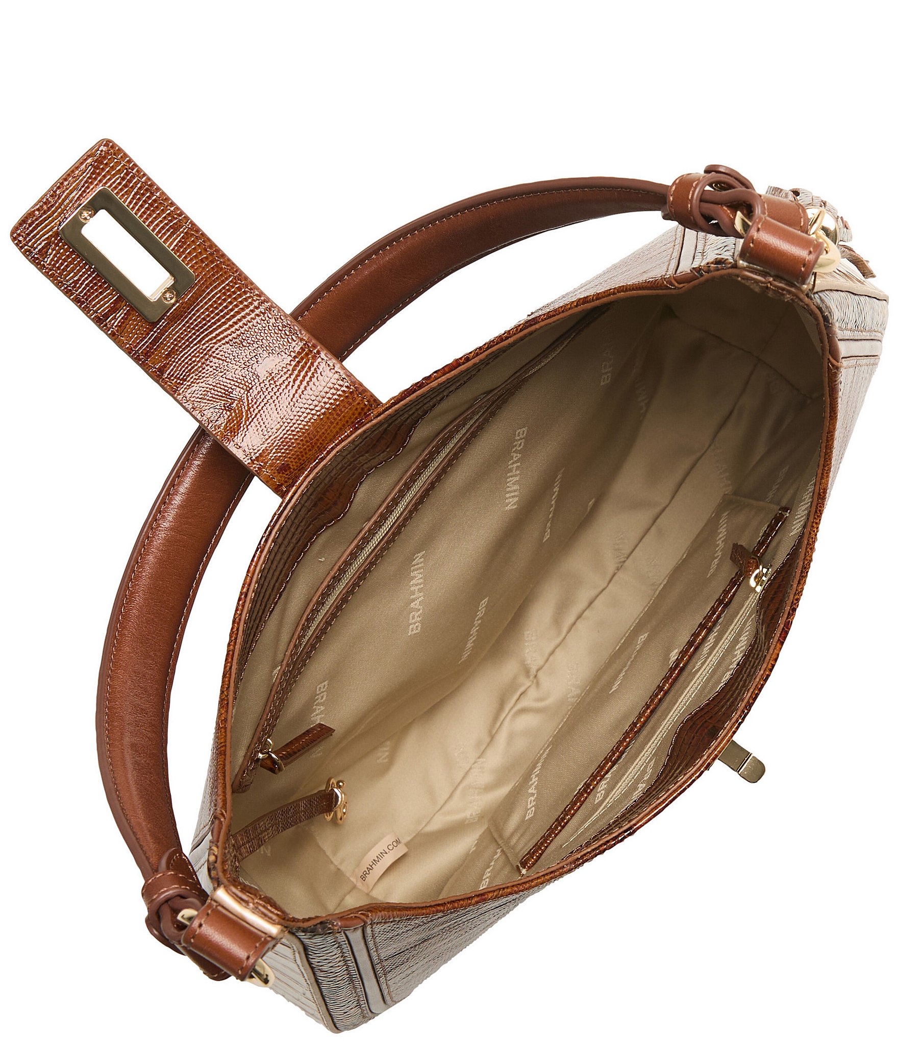 BRAHMIN Compose Collection Fallon Hobo Shoulder Bag