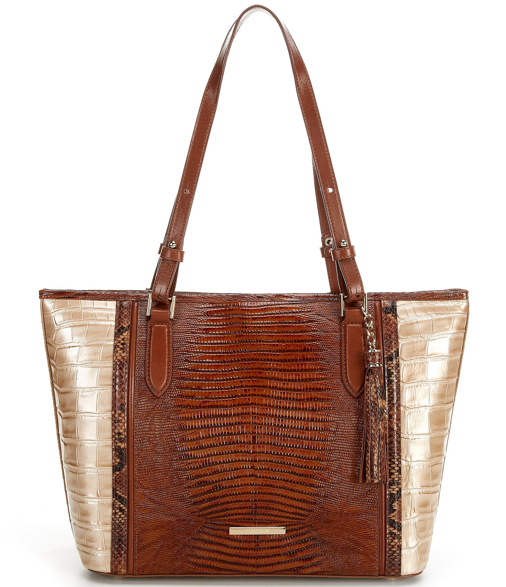 BRAHMIN Compose Collection Medium Asher Tote Bag