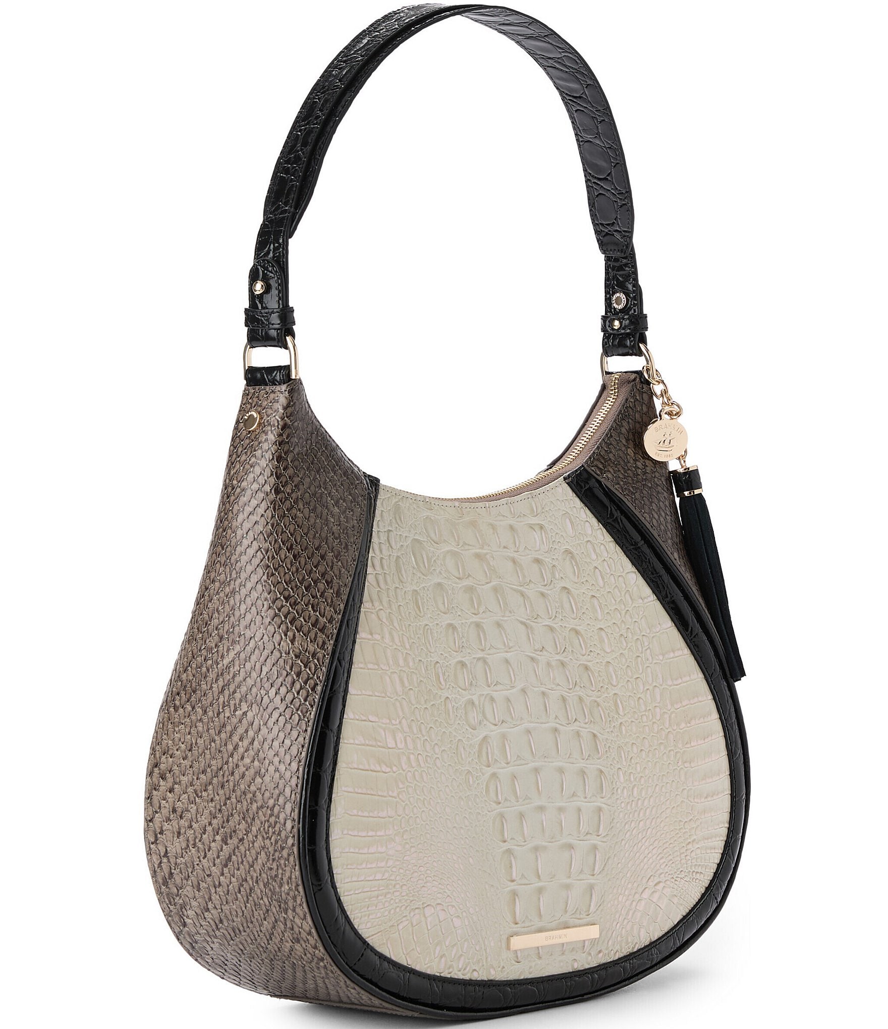 BRAHMIN Figaro Collection Amira Shoulder Bag