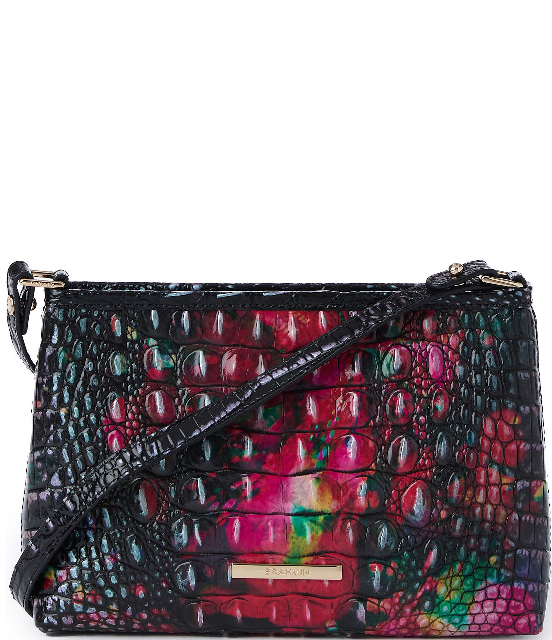 Brahmin Lorelei Ombre shops Hibiscus Handbag