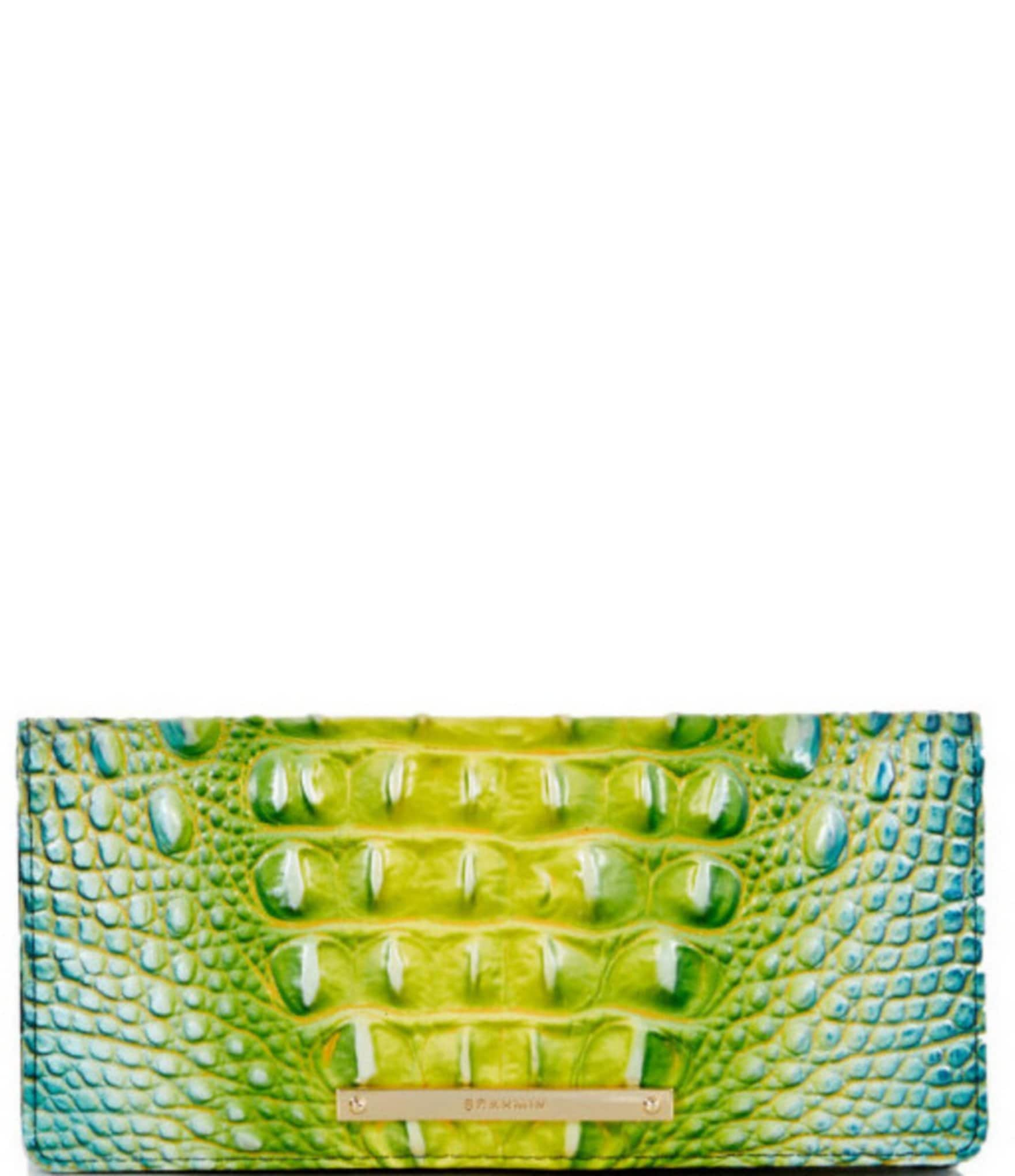 Leather wallet Brahmin Green in Leather - 36864365