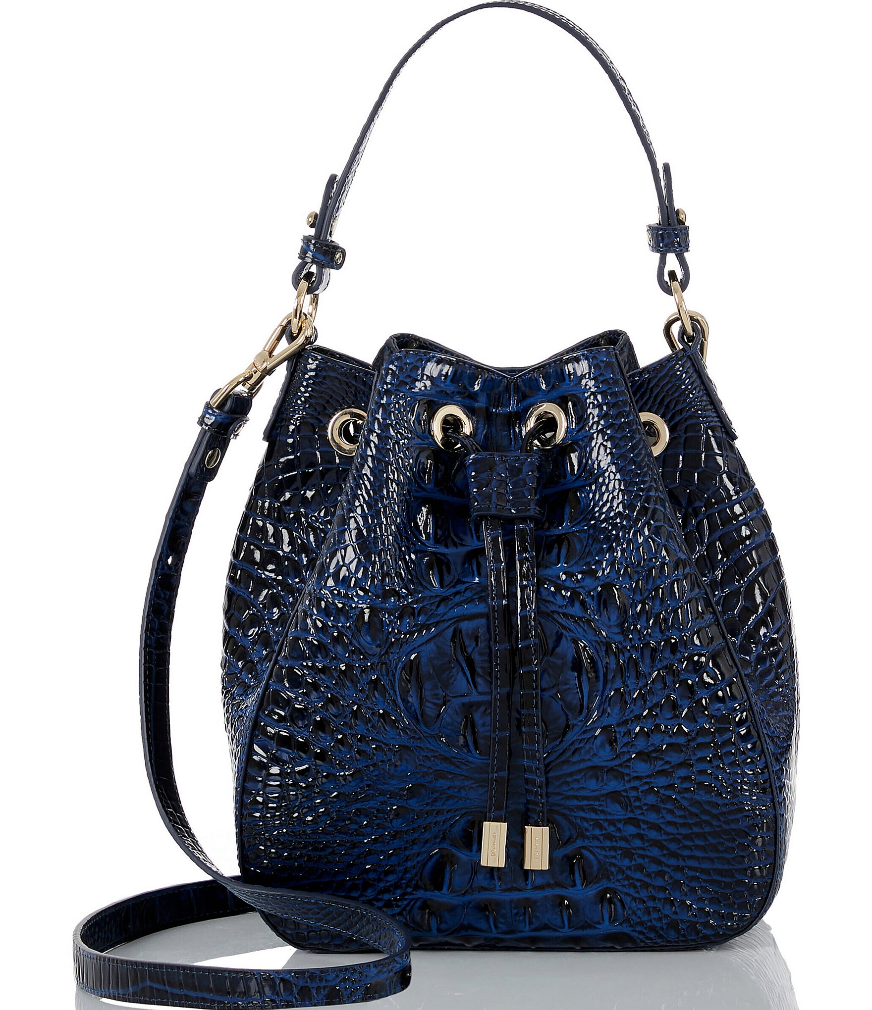 BRAHMIN Ombre Melbourne Collection Anchor Melinda Bucket Bag