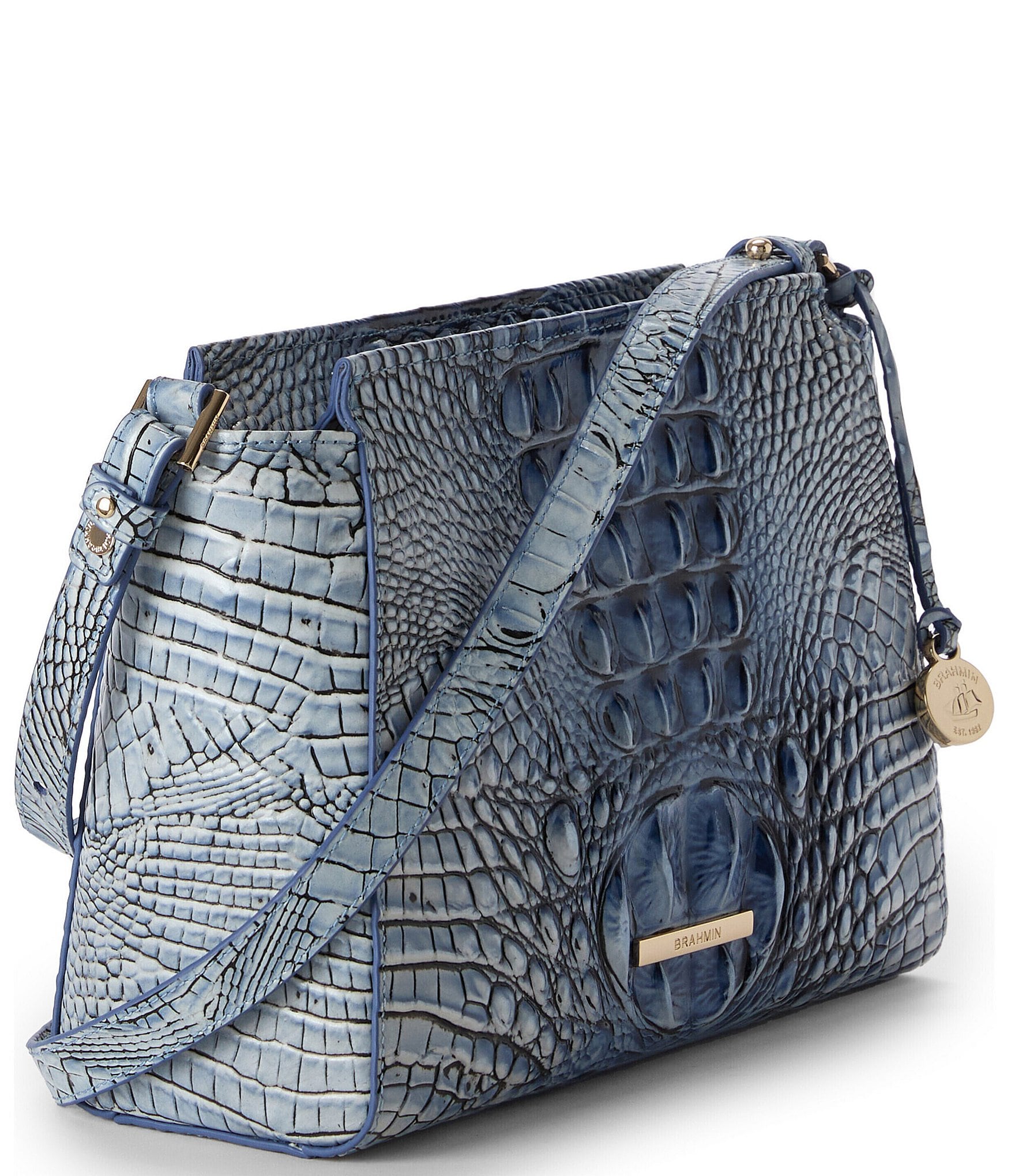 BRAHMIN Ombre Melbourne Collection Hillary Crossbody Bag