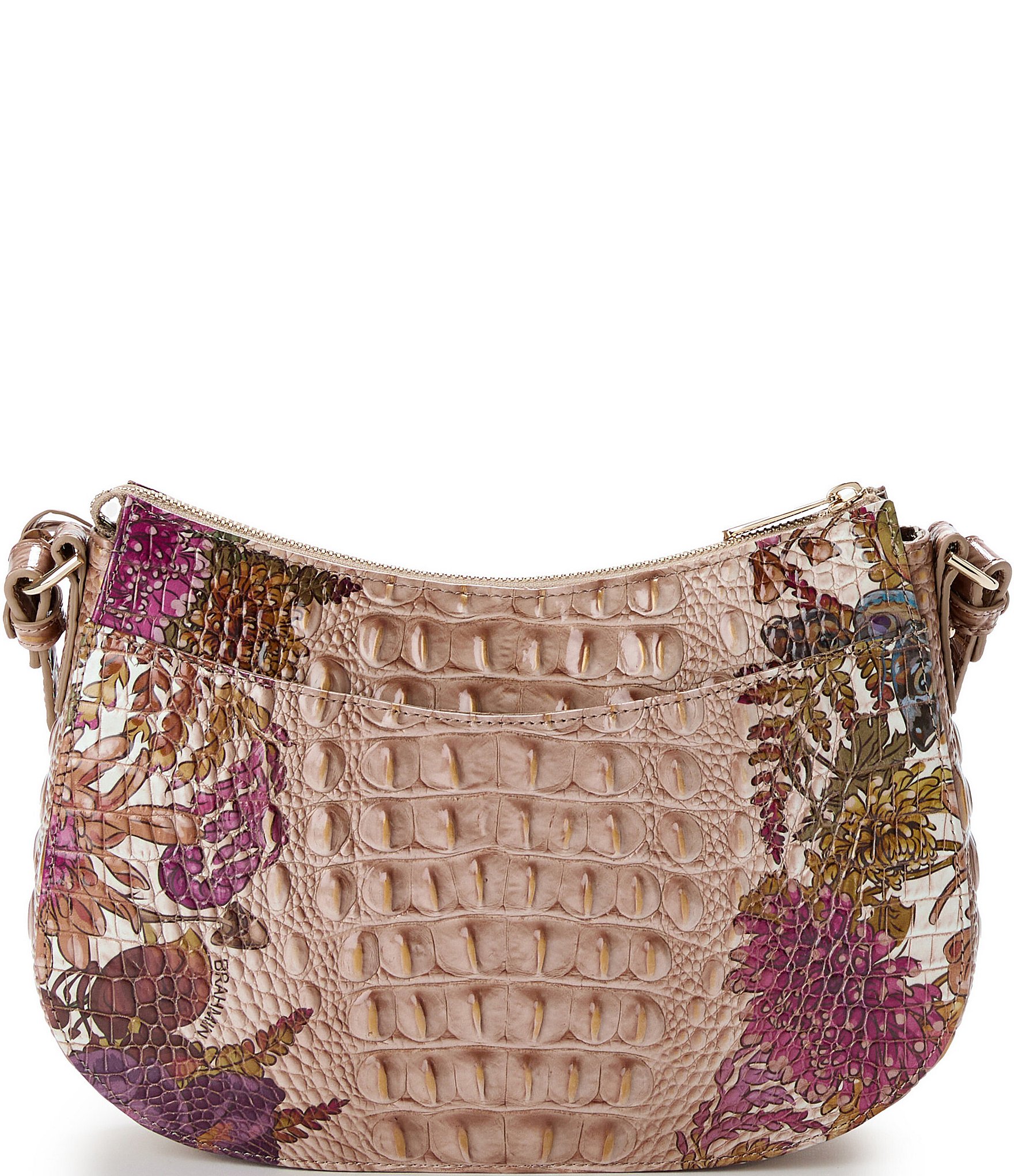 BRAHMIN Ombre Melbourne Collection Chrysanthemum Shayna Crossbody Bag