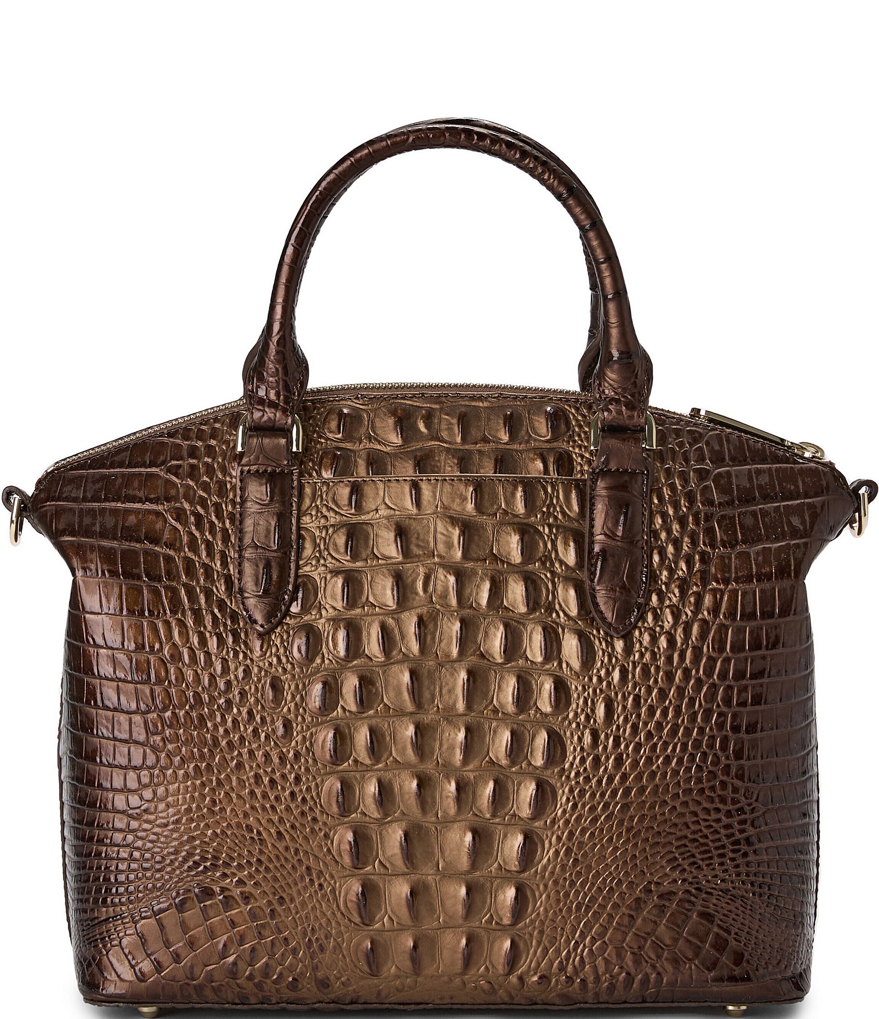 BRAHMIN Ombre Melbourne Collection Ganache Duxbury Satchel Bag