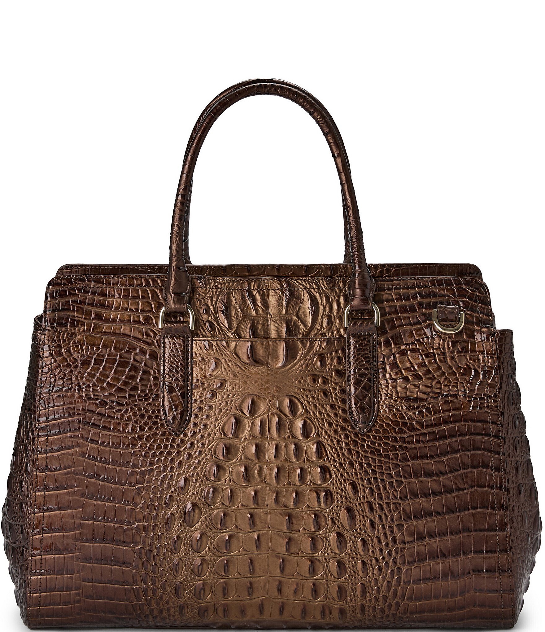 BRAHMIN Ombre Melbourne Collection Ganache Finley Carryall Satchel Bag